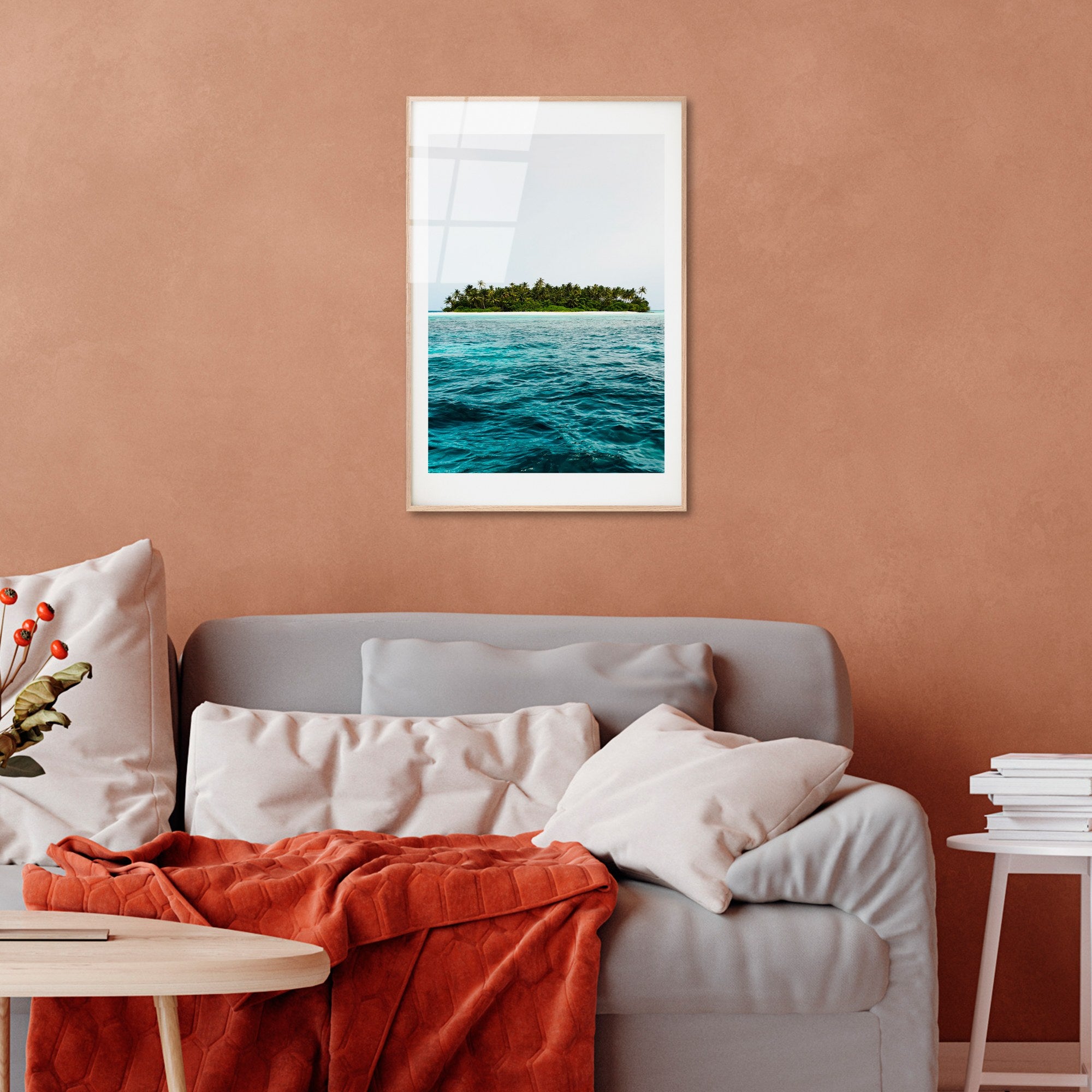 Quadro Decorativo 100% Vidro Temperado 4 mm UV-1065, 30 x 45 cm, Multicolor