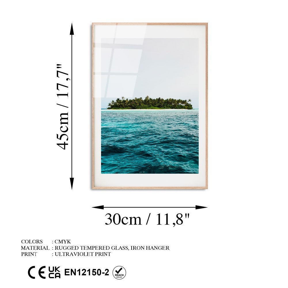 Quadro Decorativo 100% Vidro Temperado 4 mm UV-1065, 30 x 45 cm, Multicolor