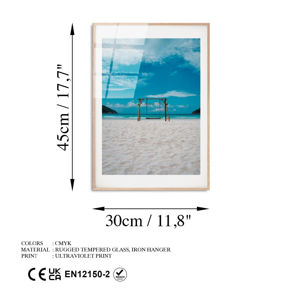 Quadro Decorativo em Vidro Temperado 4 mm Multicolorido 30 x 45 cm – UV-1066 (123BZM2561)