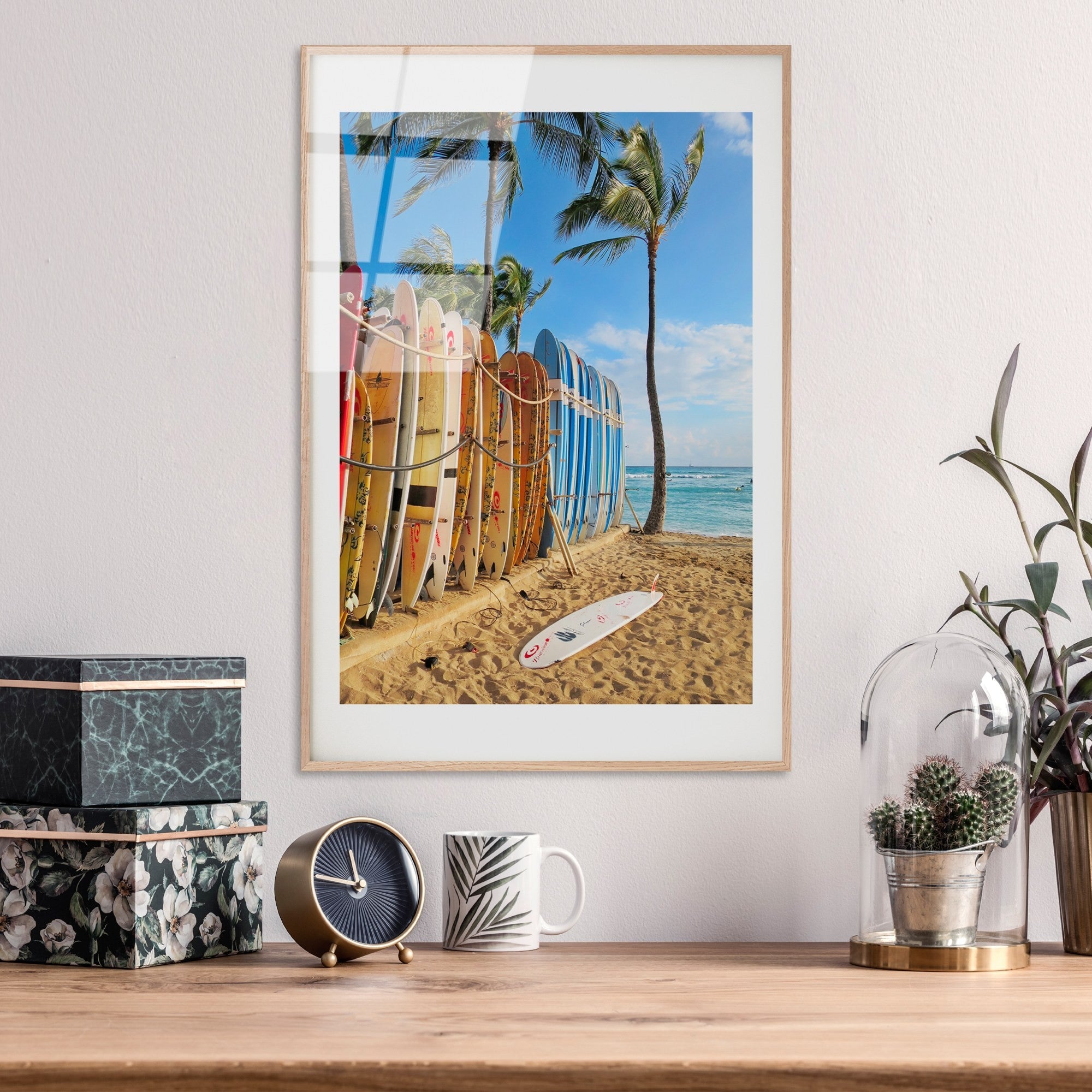 Quadro Decorativo em Vidro Temperado (100%) UV-1068, Multicolorido, 30 x 45 cm, 4 mm