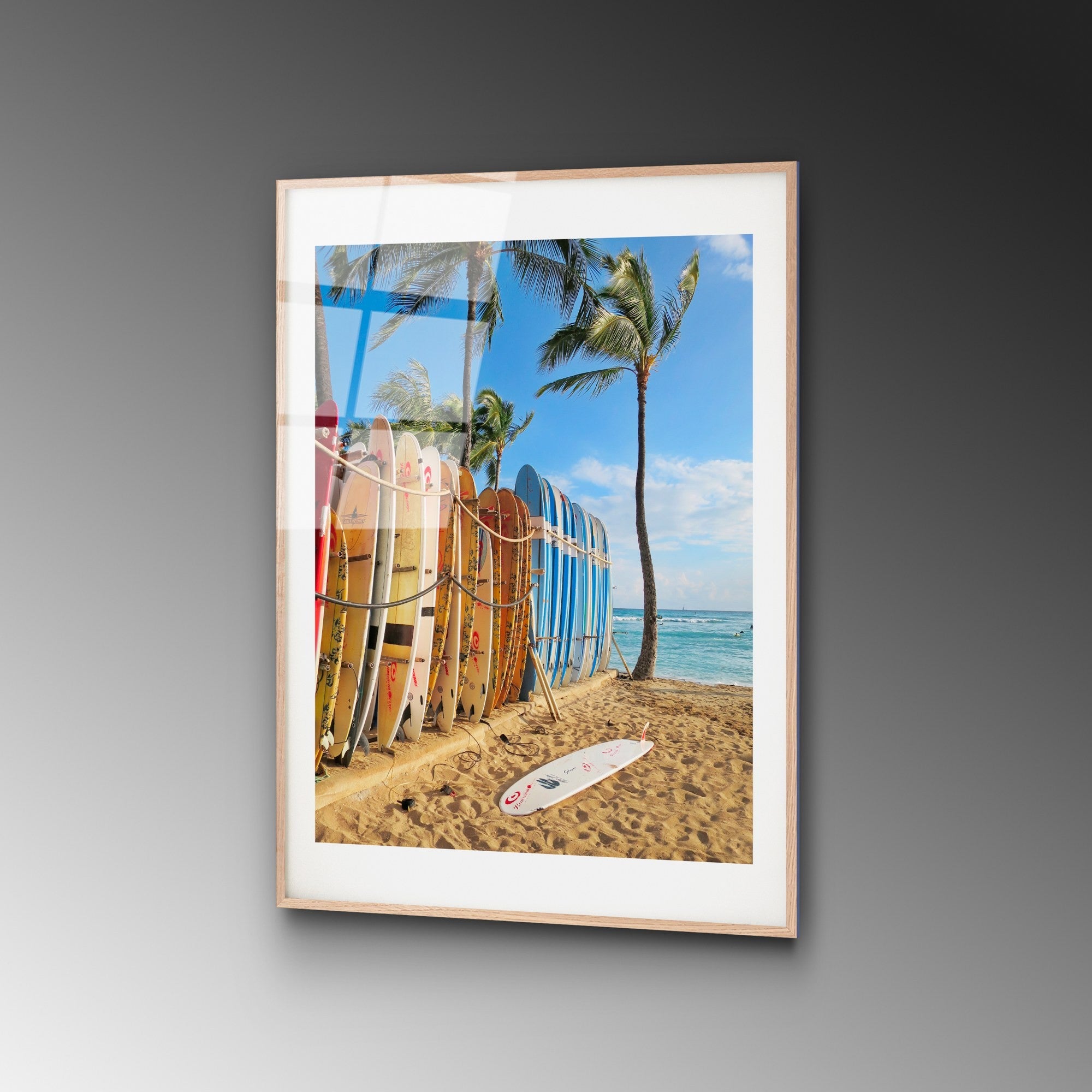 Quadro Decorativo em Vidro Temperado (100%) UV-1068, Multicolorido, 30 x 45 cm, 4 mm