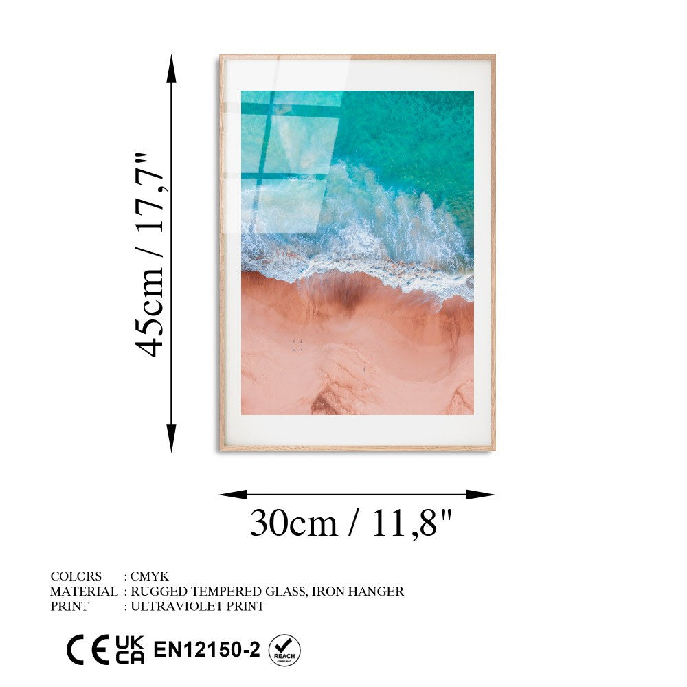 Quadro Decorativo em Vidro Temperado 4 mm 30x45 cm Multicolor – UV-1069