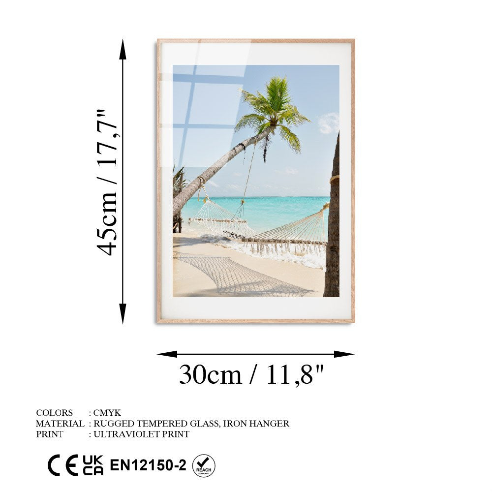 Quadro Decorativo em Vidro Temperado UV-1070 — 30x45 cm, Multicolor, 100% Vidro (4 mm)