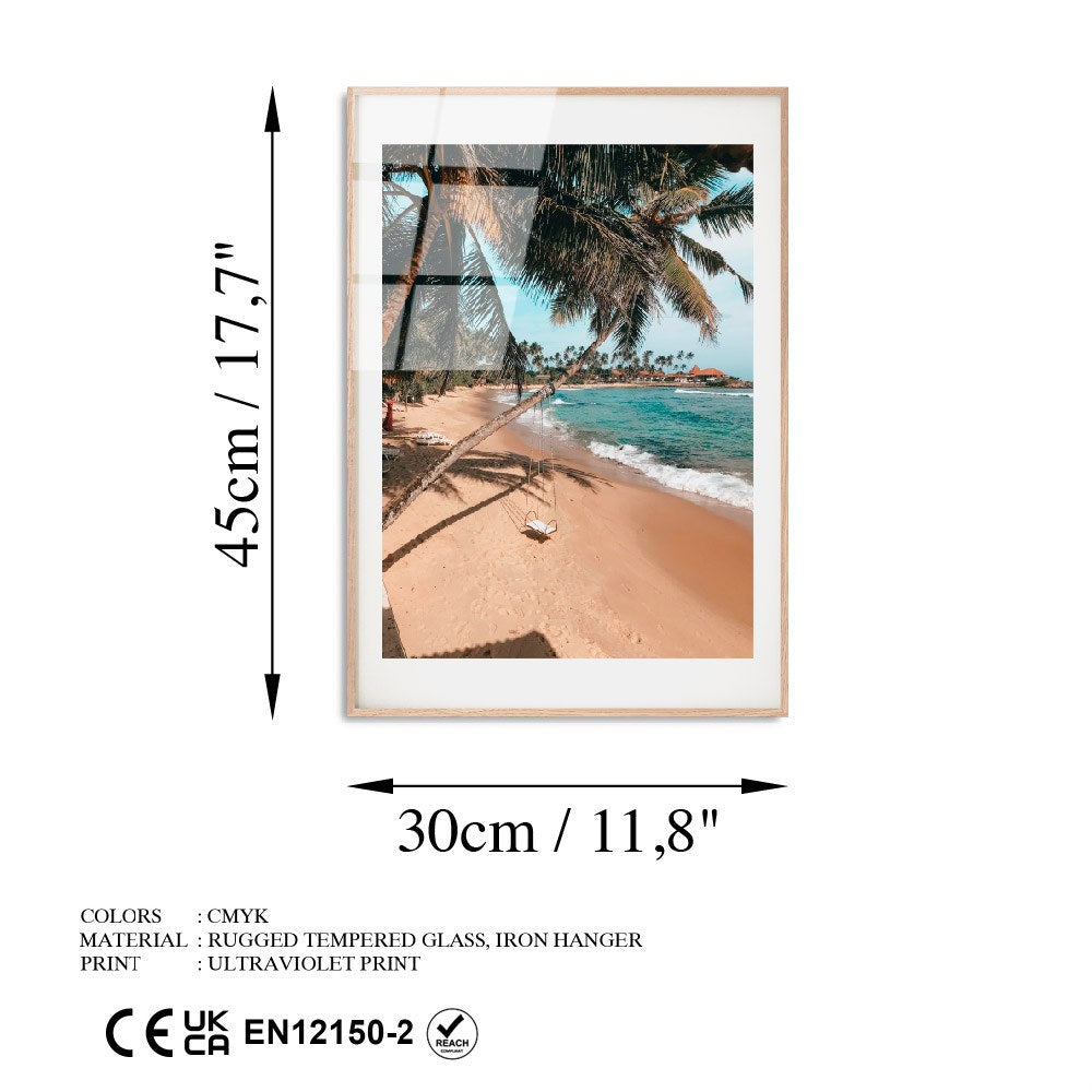 Quadro Decorativo em Vidro Temperado 30 x 45 cm (4 mm) – Multicolor | UV-1071