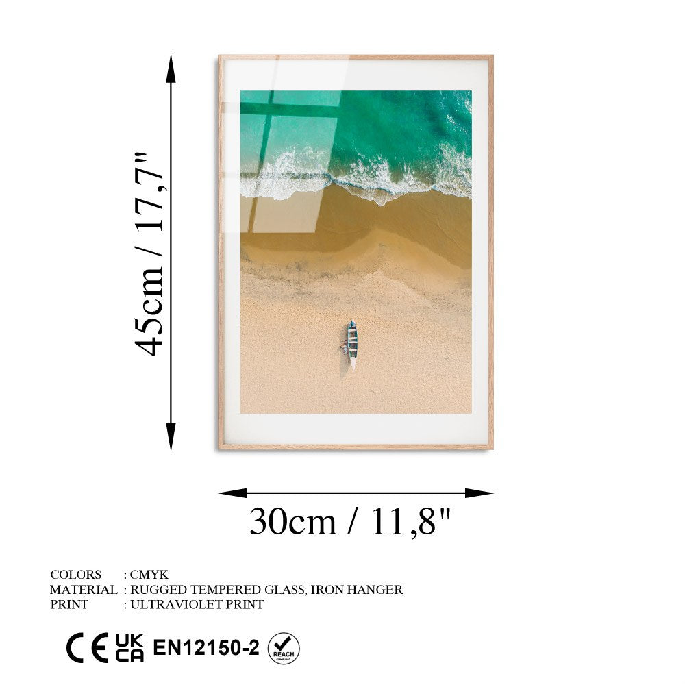 Quadro Decorativo em Vidro Temperado 4 mm 30 x 45 cm Multicolor – UV-1072