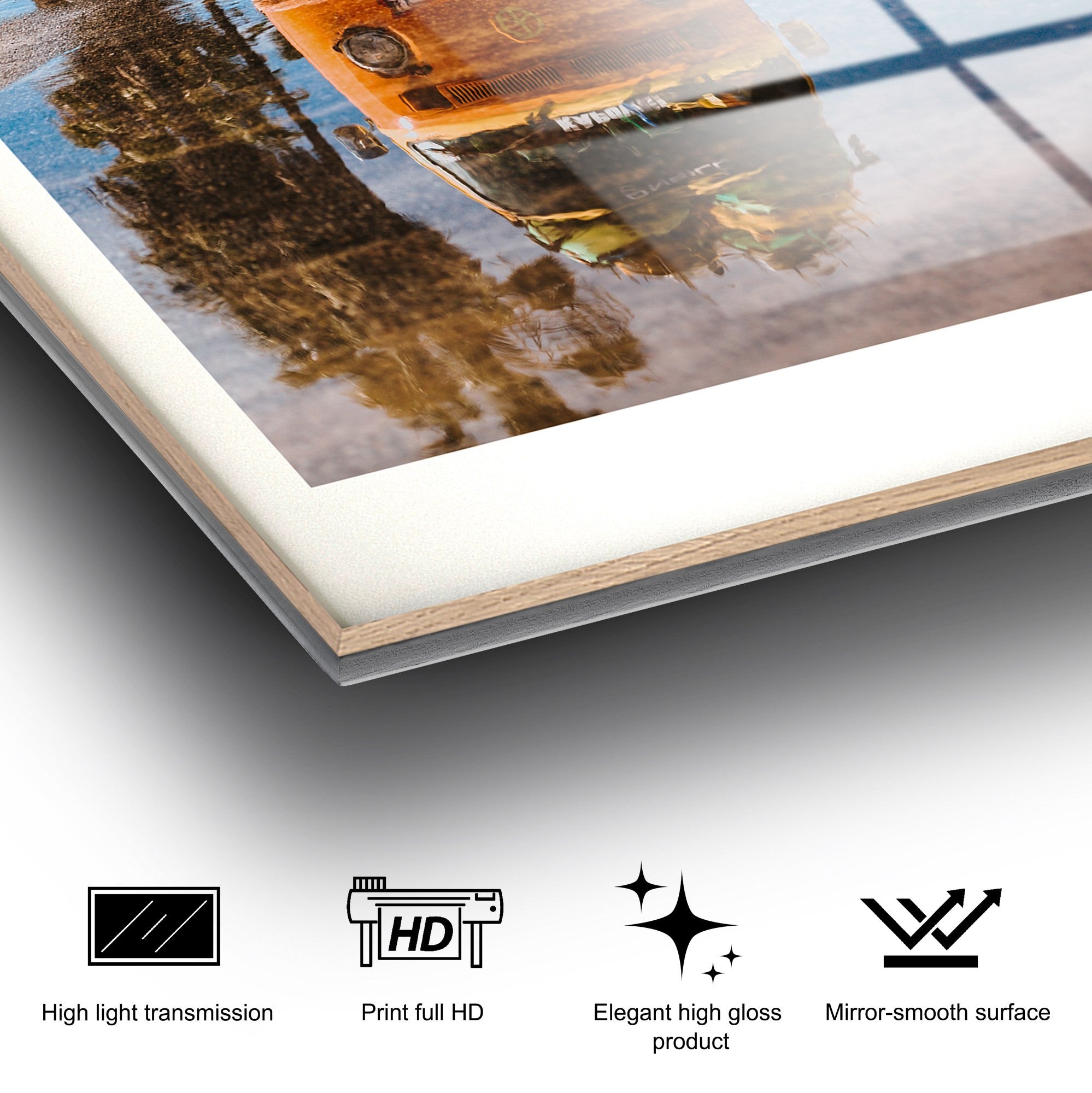 Quadro Decorativo em Vidro Temperado UV-1073, Multicolorido, 30 x 45 cm, 4 mm