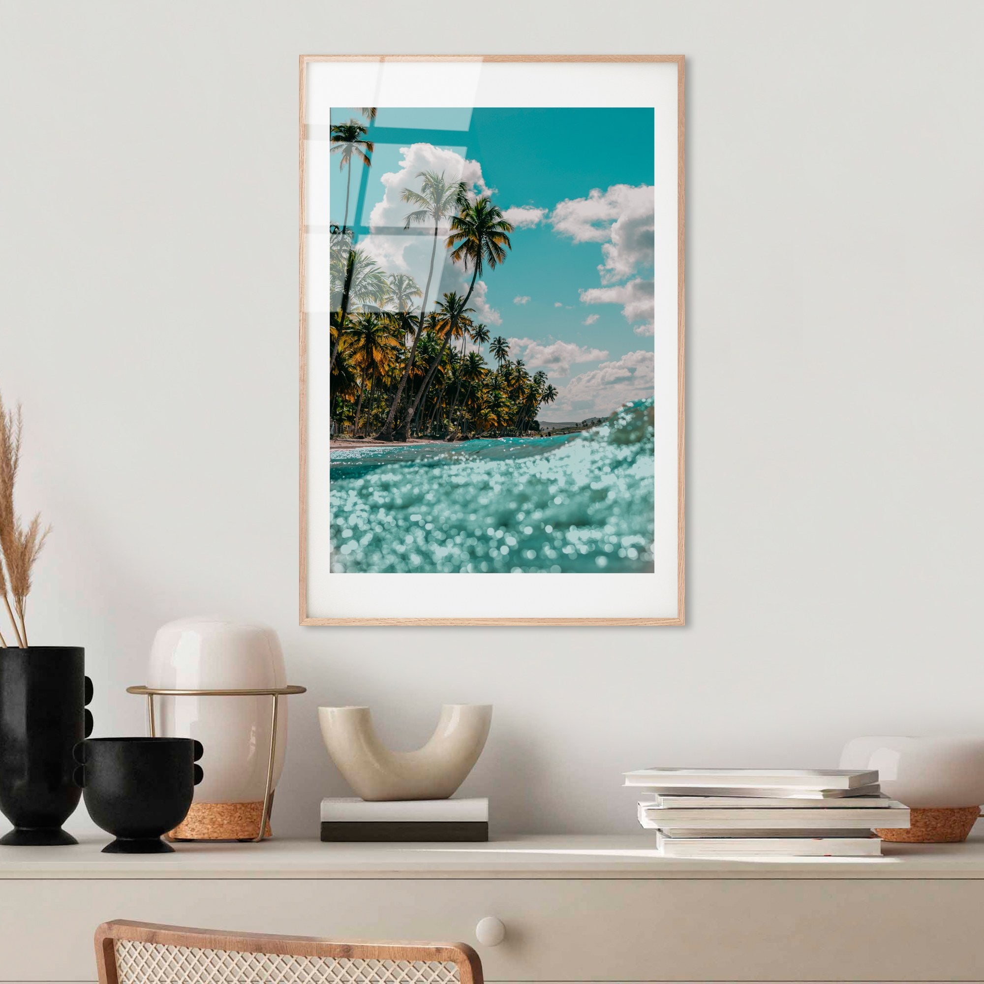 Quadro Decorativo em Vidro Temperado UV-1074 Multicolor 30 x 45 cm | 100% Vidro Temperado 4 mm