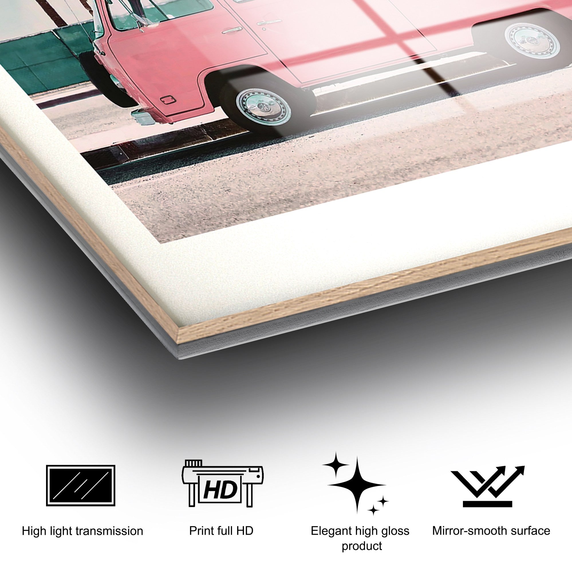 Quadro Decorativo em Vidro Temperado UV-1077, Multicolor, 30 x 45 cm (4 mm)