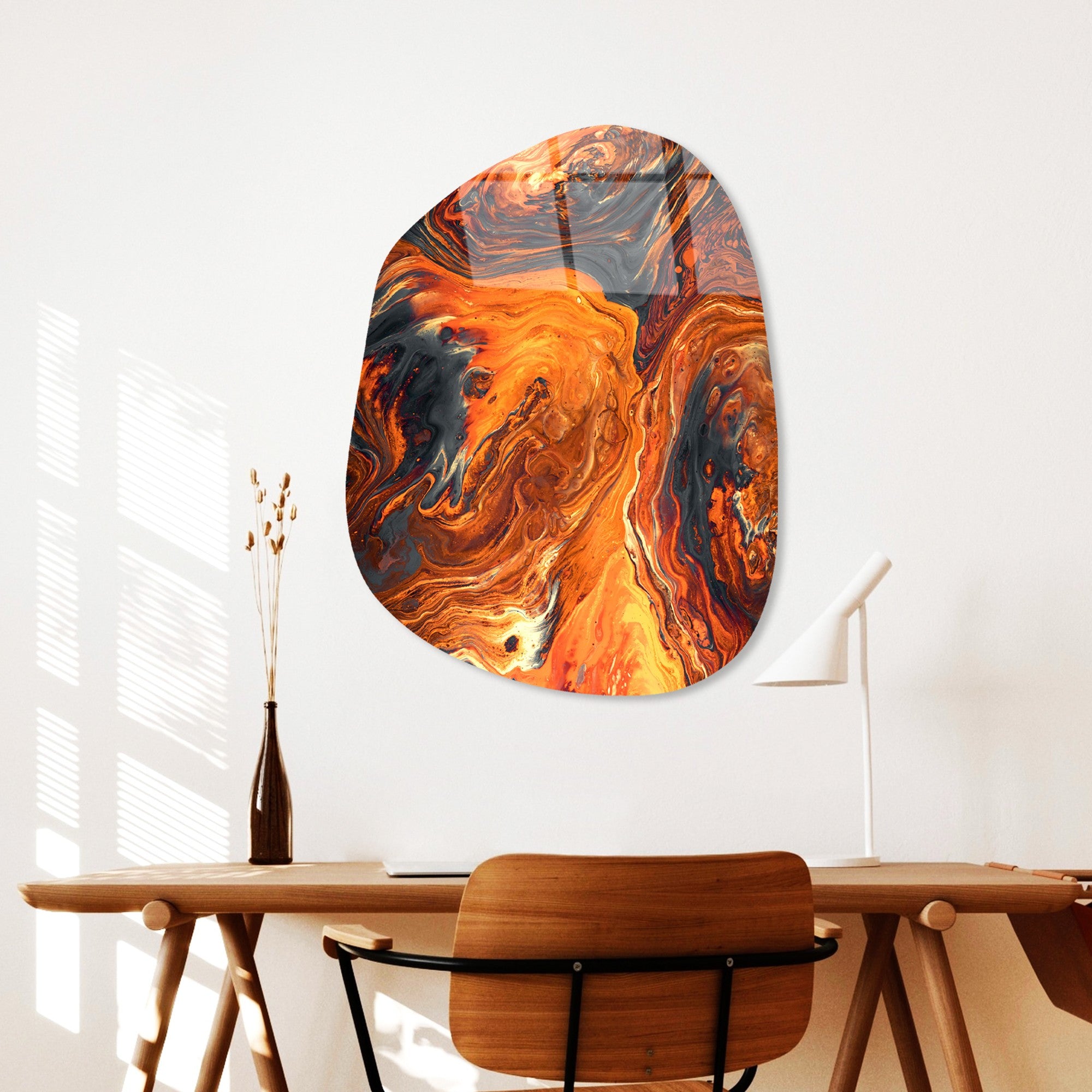 Quadro Decorativo em 100% Vidro Temperado UV-1082, Multicolorido, 50 x 70 cm (4 mm)