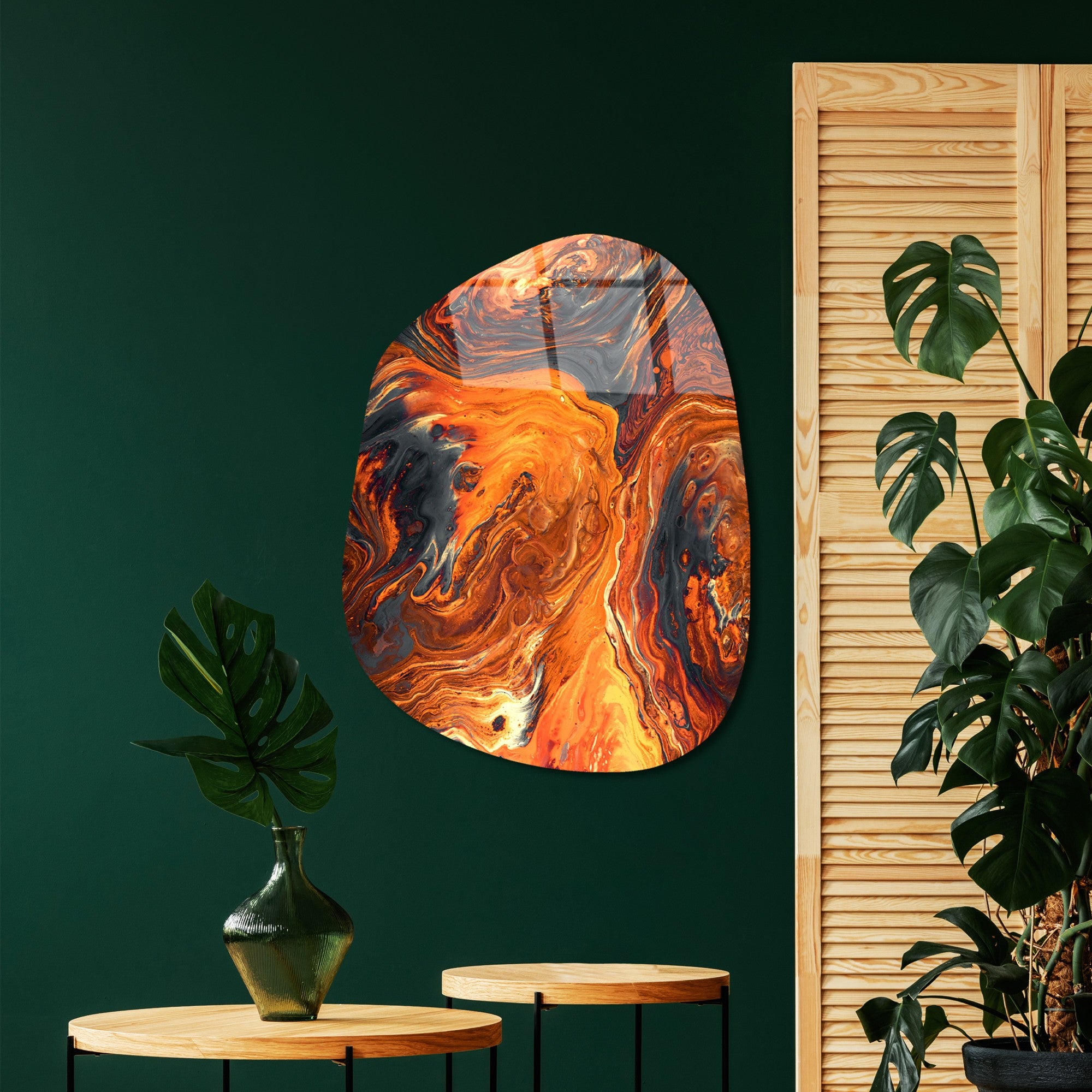 Quadro Decorativo em 100% Vidro Temperado UV-1082, Multicolorido, 50 x 70 cm (4 mm)