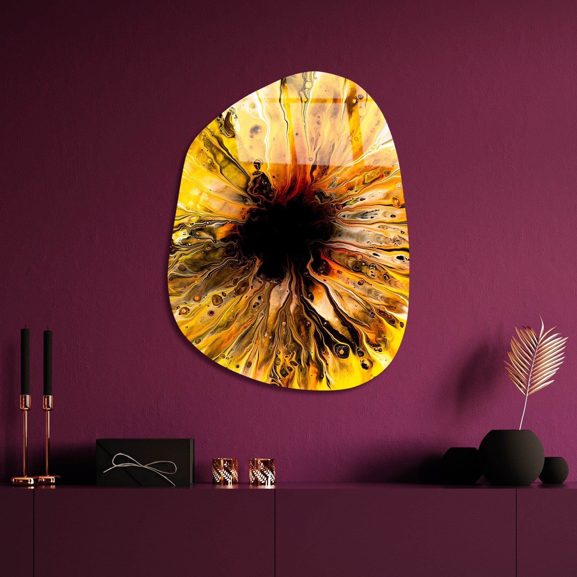 Quadro Decorativo em Vidro Temperado 100% UV-1083 (50x70 cm) – Multicolor, 4 mm