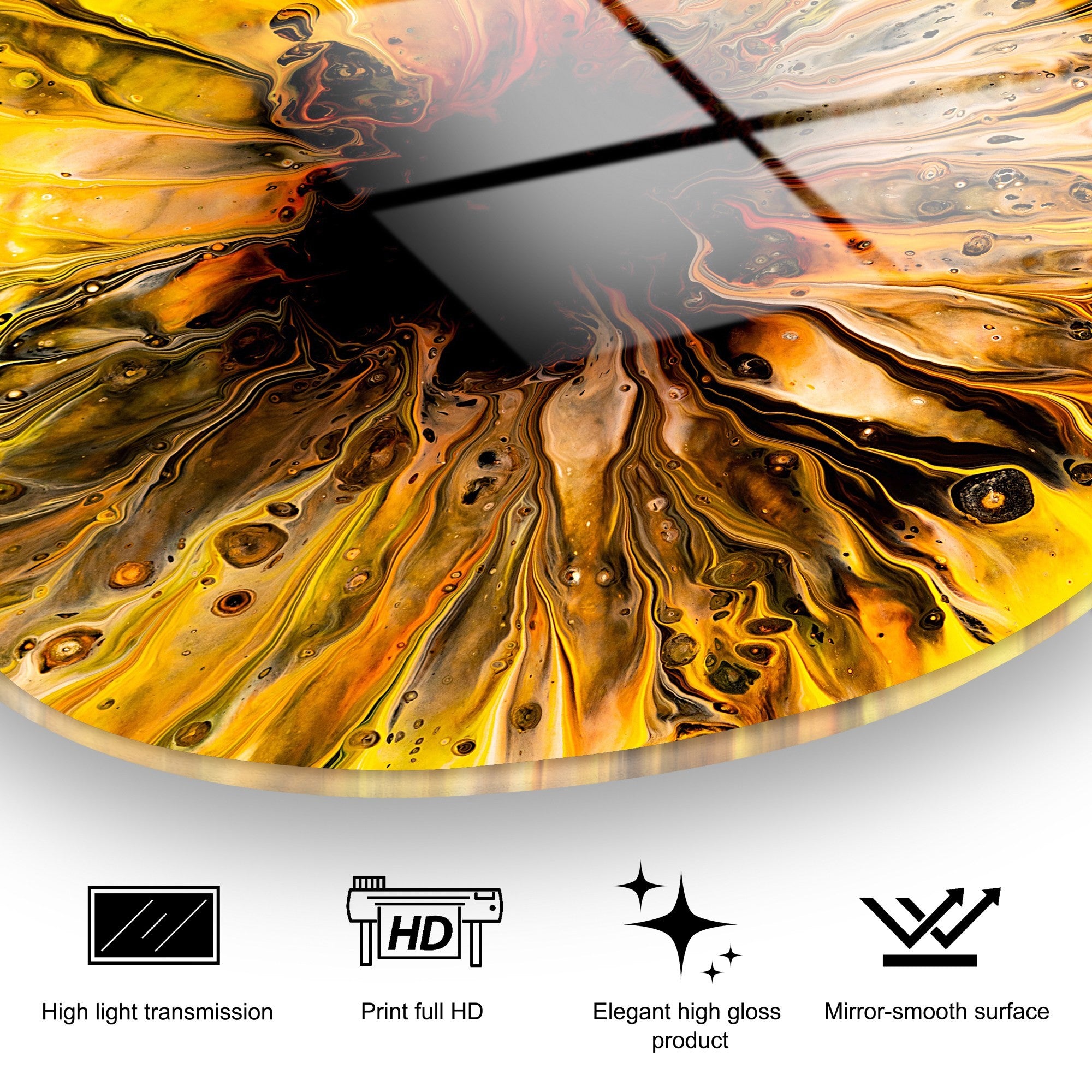 Quadro Decorativo em Vidro Temperado 100% UV-1083 (50x70 cm) – Multicolor, 4 mm