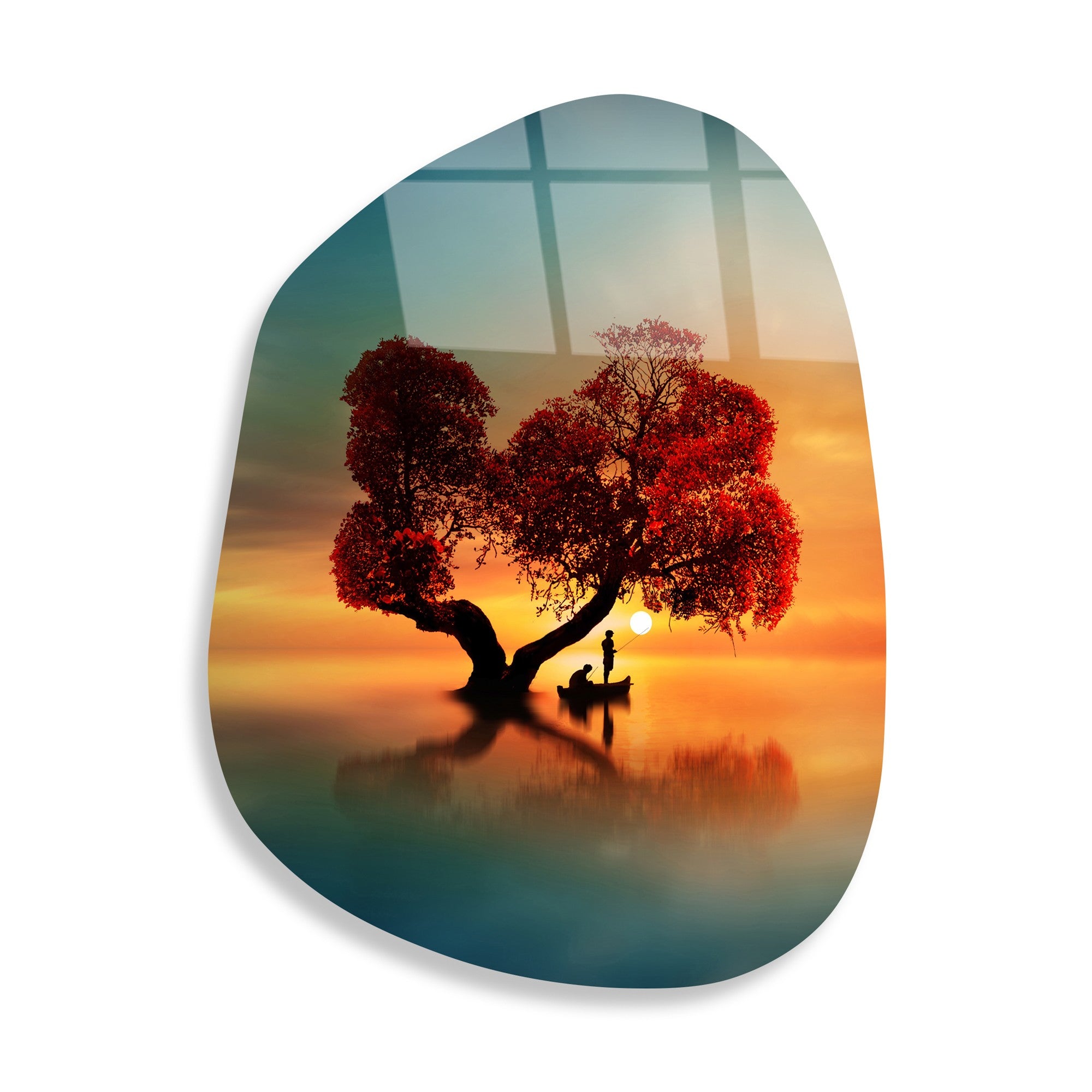 Quadro Decorativo em Vidro Temperado 4 mm 50x70 cm Multicolor UV-1086