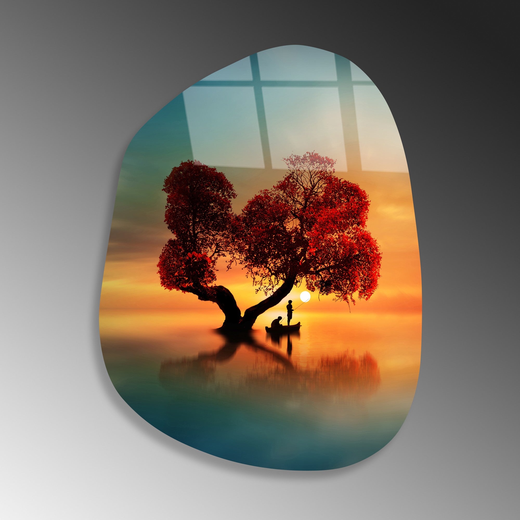 Quadro Decorativo em Vidro Temperado 4 mm 50x70 cm Multicolor UV-1086