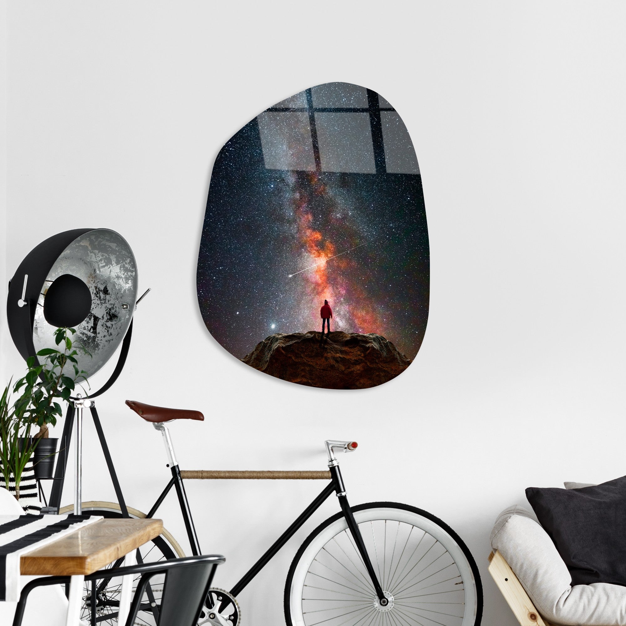 Quadro Decorativo em Vidro Temperado UV-1087, 50 x 70 cm, Multicolor, 4 mm