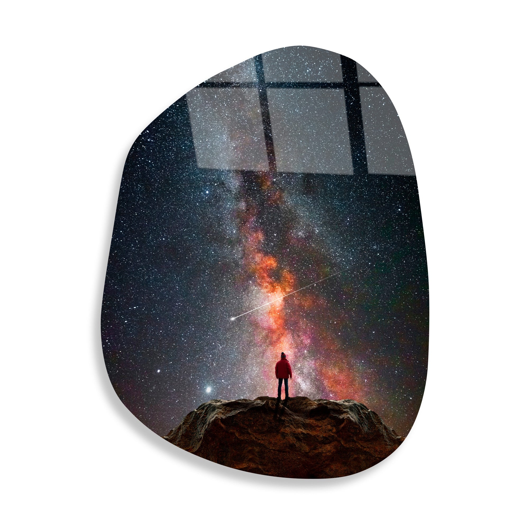 Quadro Decorativo em Vidro Temperado UV-1087, 50 x 70 cm, Multicolor, 4 mm