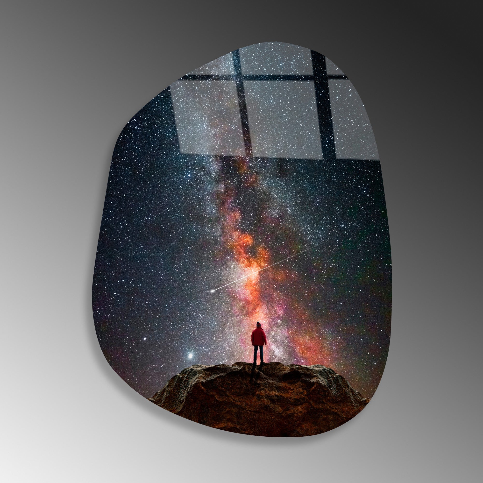 Quadro Decorativo em Vidro Temperado UV-1087, 50 x 70 cm, Multicolor, 4 mm