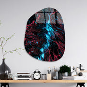 Quadro Decorativo em Vidro Temperado UV-1089, Multicolor, 50 x 70 cm (4 mm)