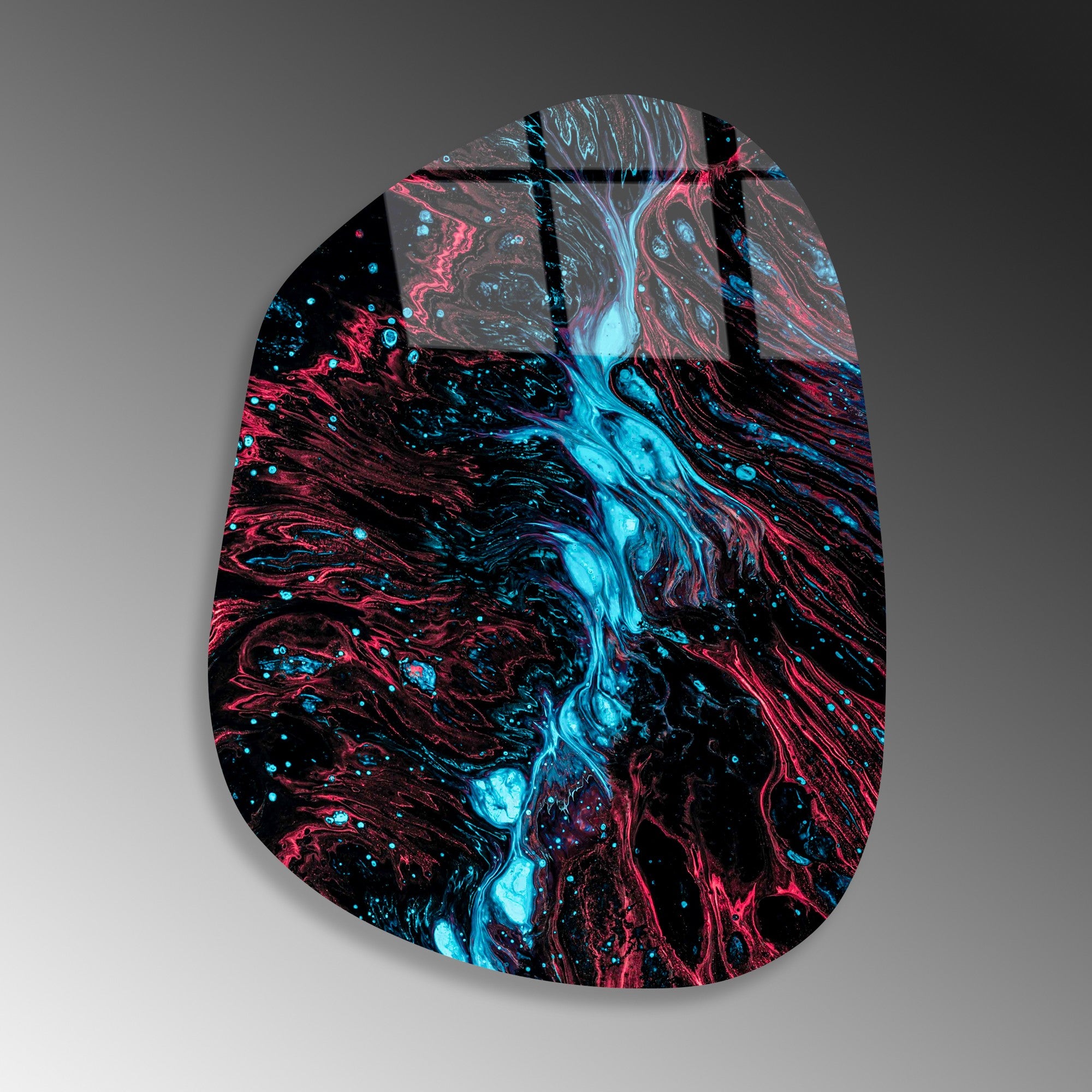 Quadro Decorativo em Vidro Temperado UV-1089, Multicolor, 50 x 70 cm (4 mm)