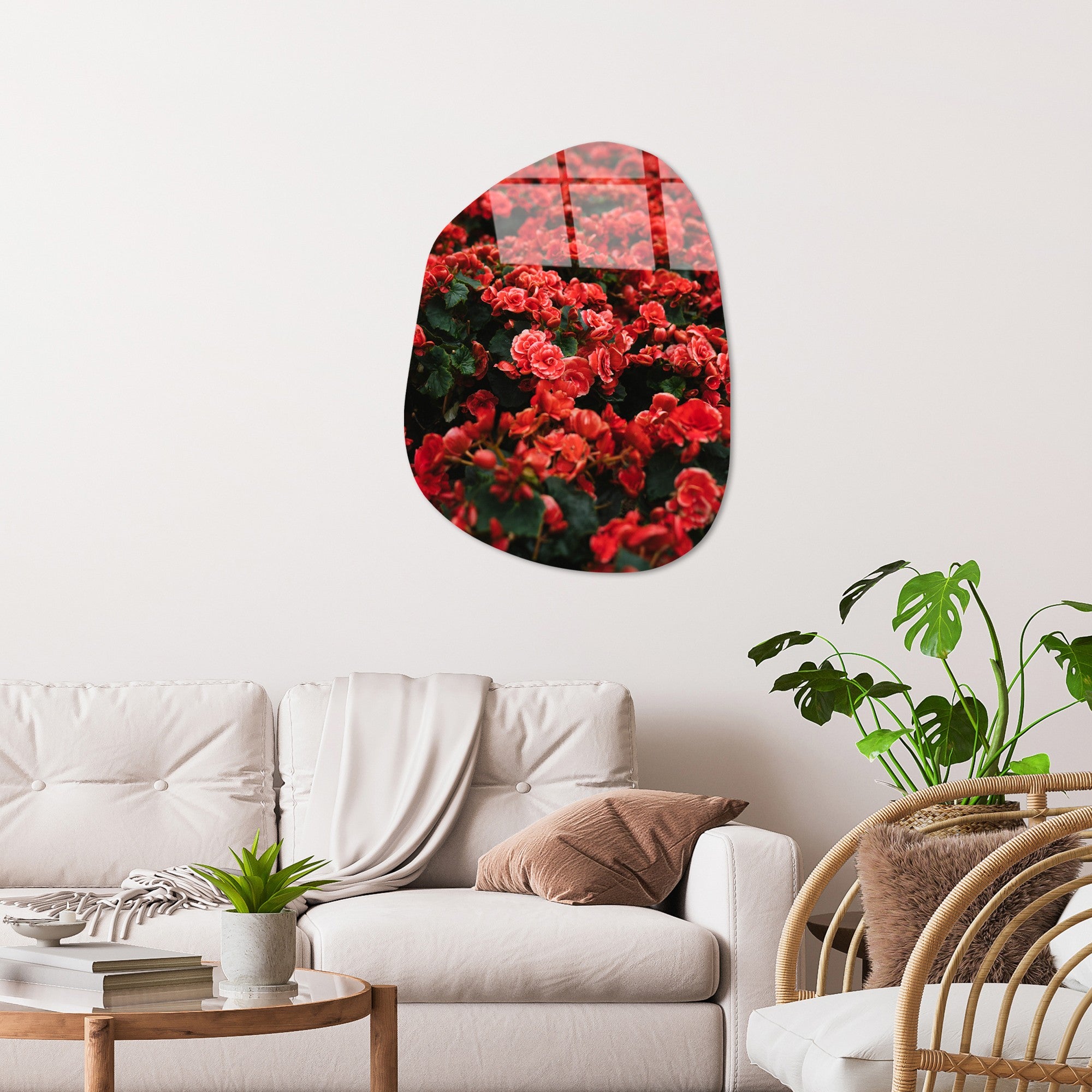 Quadro Decorativo em Vidro Temperado UV-1093, 50x70 cm, Multicolor, 4 mm