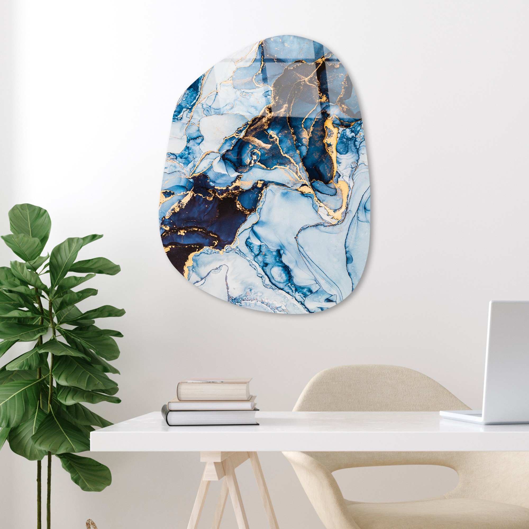 Quadro Decorativo em Vidro Temperado 4 mm UV-1094, 50 x 70 cm, Multicolor