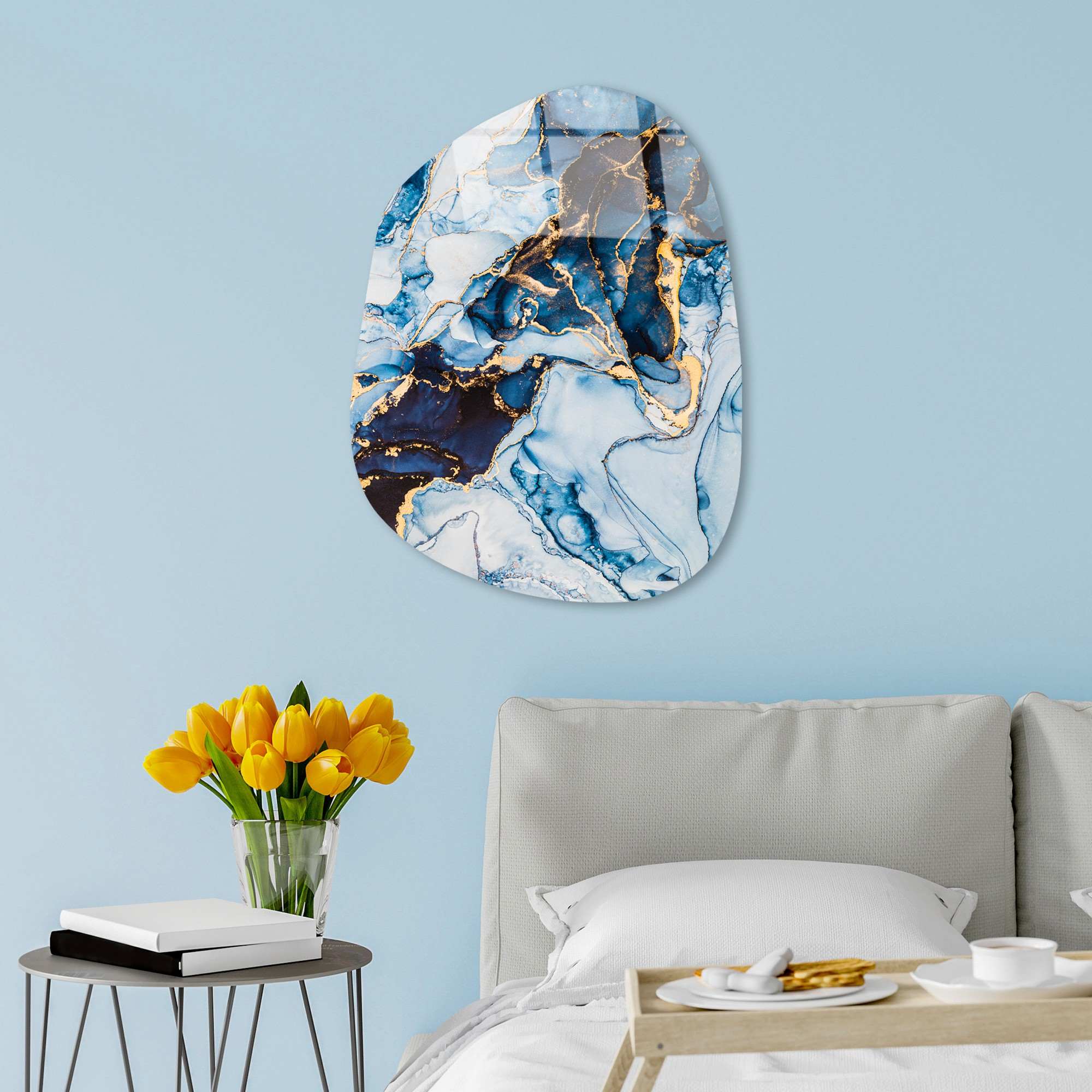 Quadro Decorativo em Vidro Temperado 4 mm UV-1094, 50 x 70 cm, Multicolor