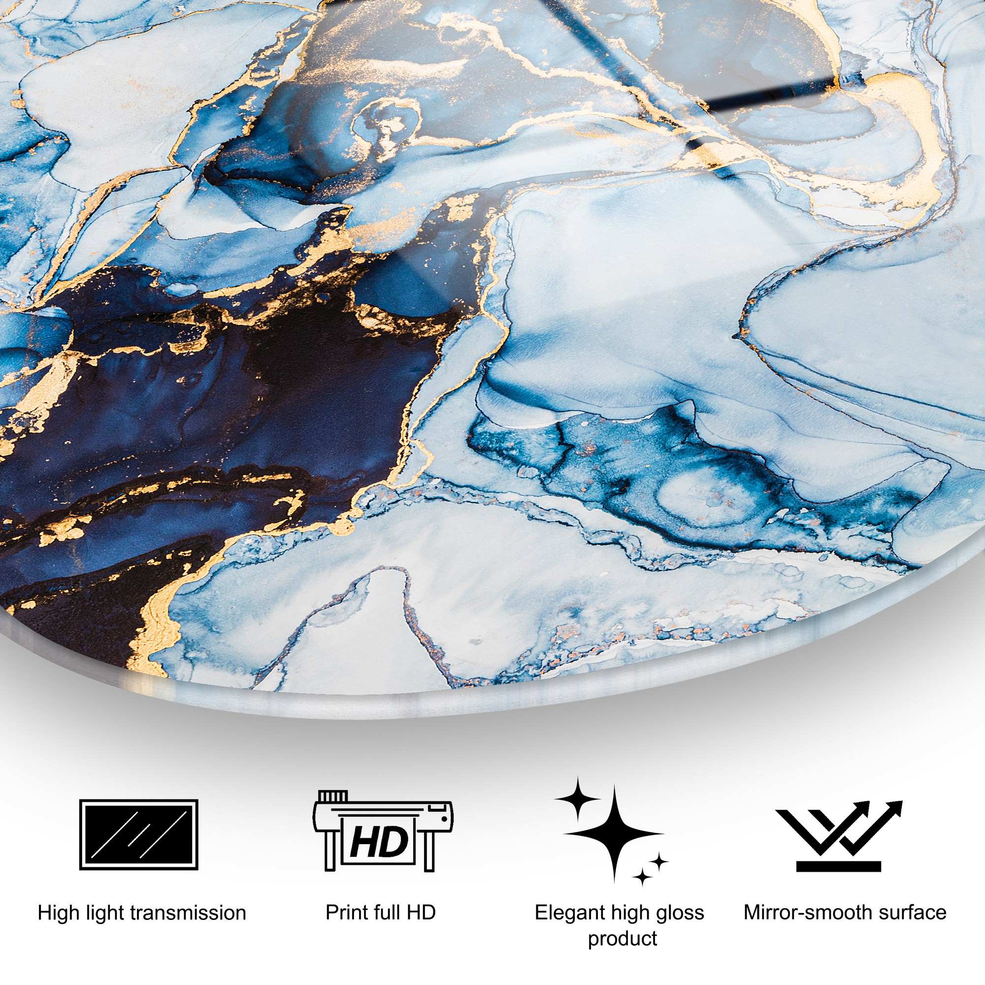 Quadro Decorativo em Vidro Temperado 4 mm UV-1094, 50 x 70 cm, Multicolor