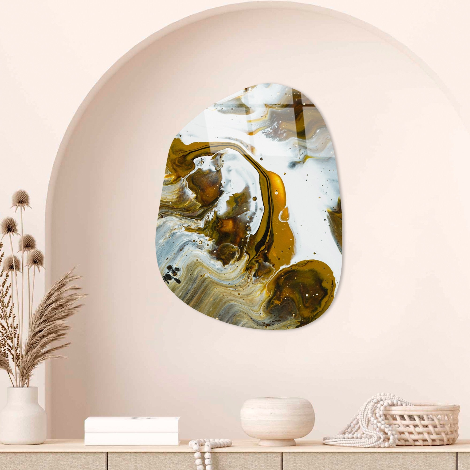 Quadro Decorativo em Vidro Temperado UV-1095 50 x 70 cm Multicolorido 4 mm