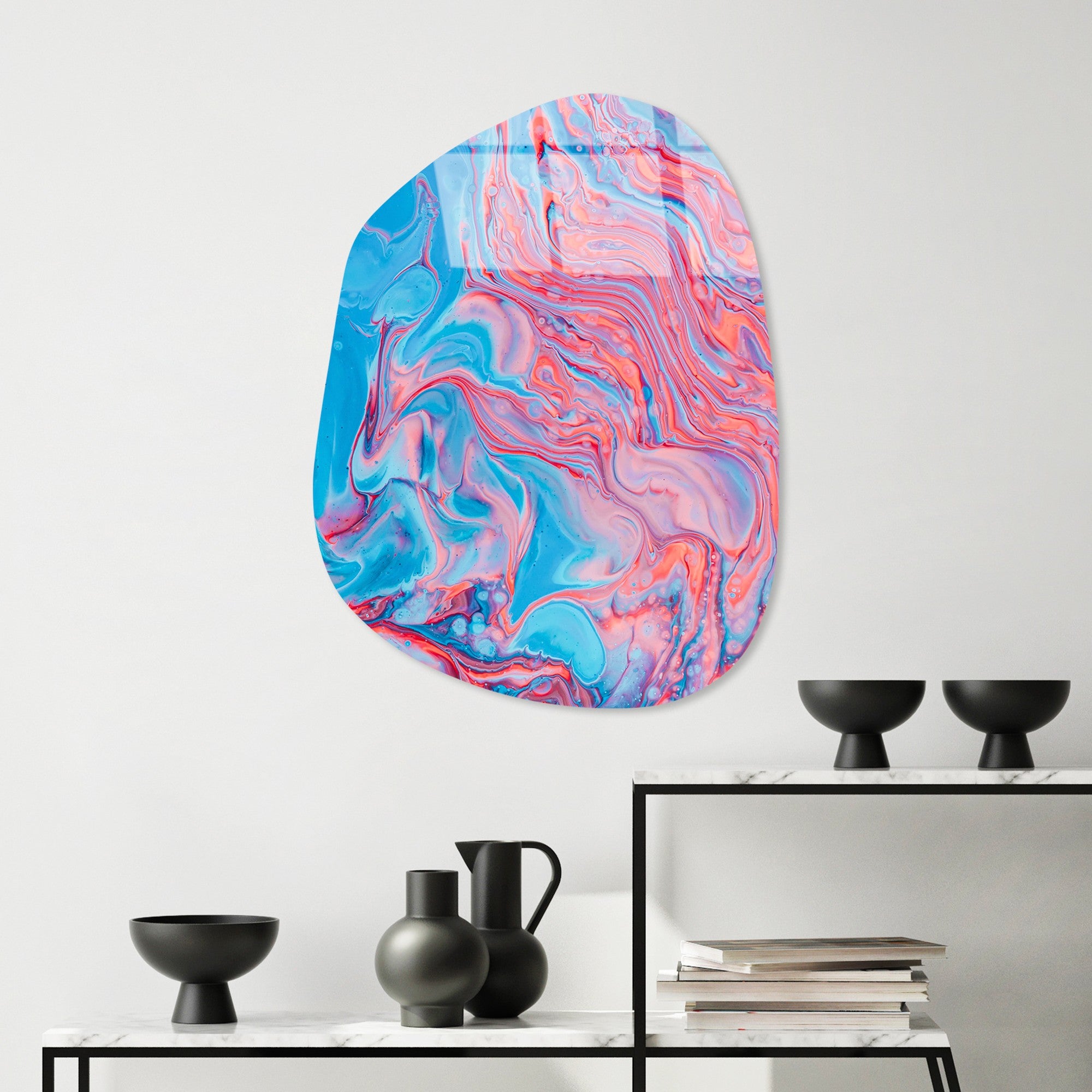 Quadro Decorativo em Vidro Temperado 100% (4 mm) UV-1096, Multicolor, 50 x 70 cm