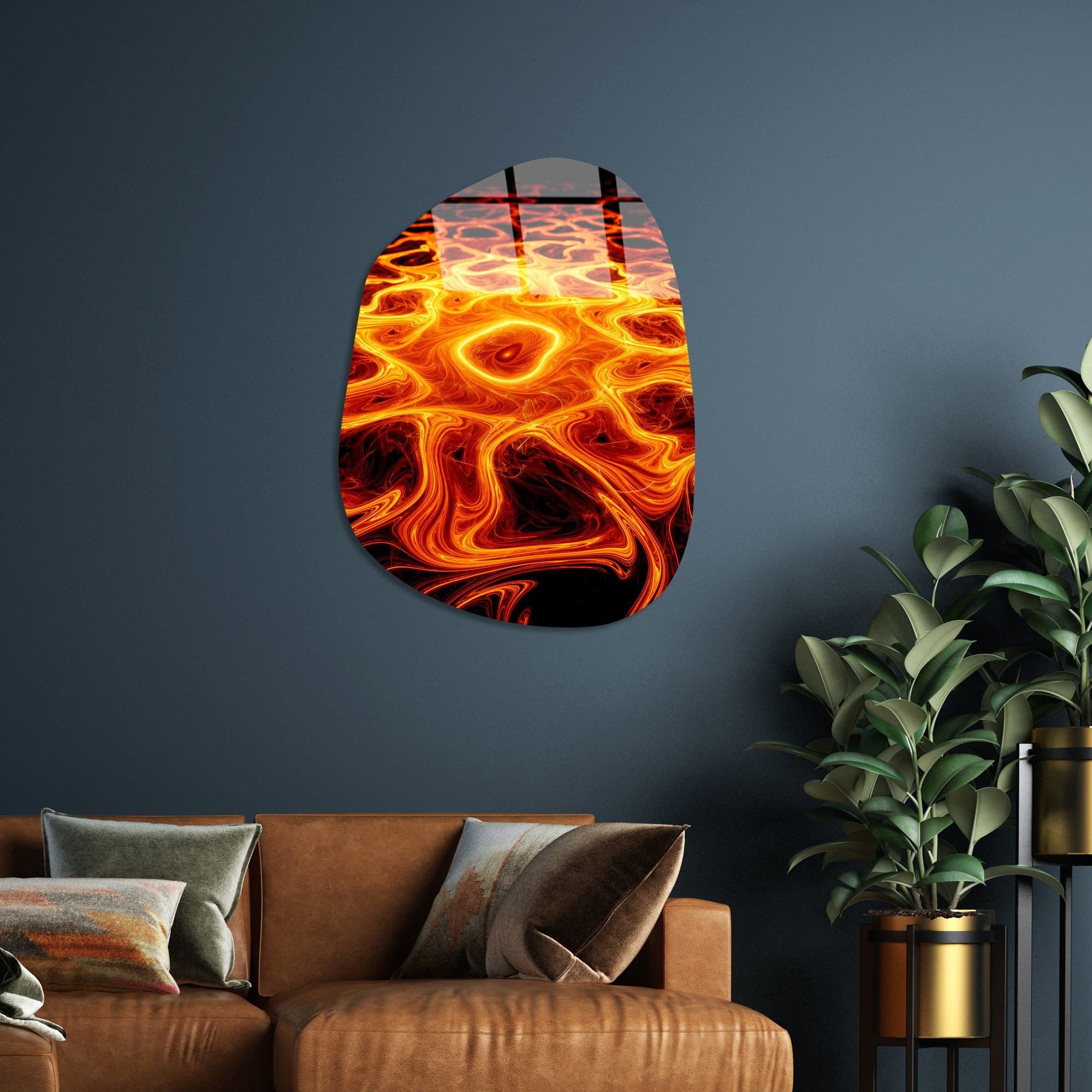 Quadro Decorativo em Vidro Temperado 4 mm Multicolor 50x70 cm – UV-1097