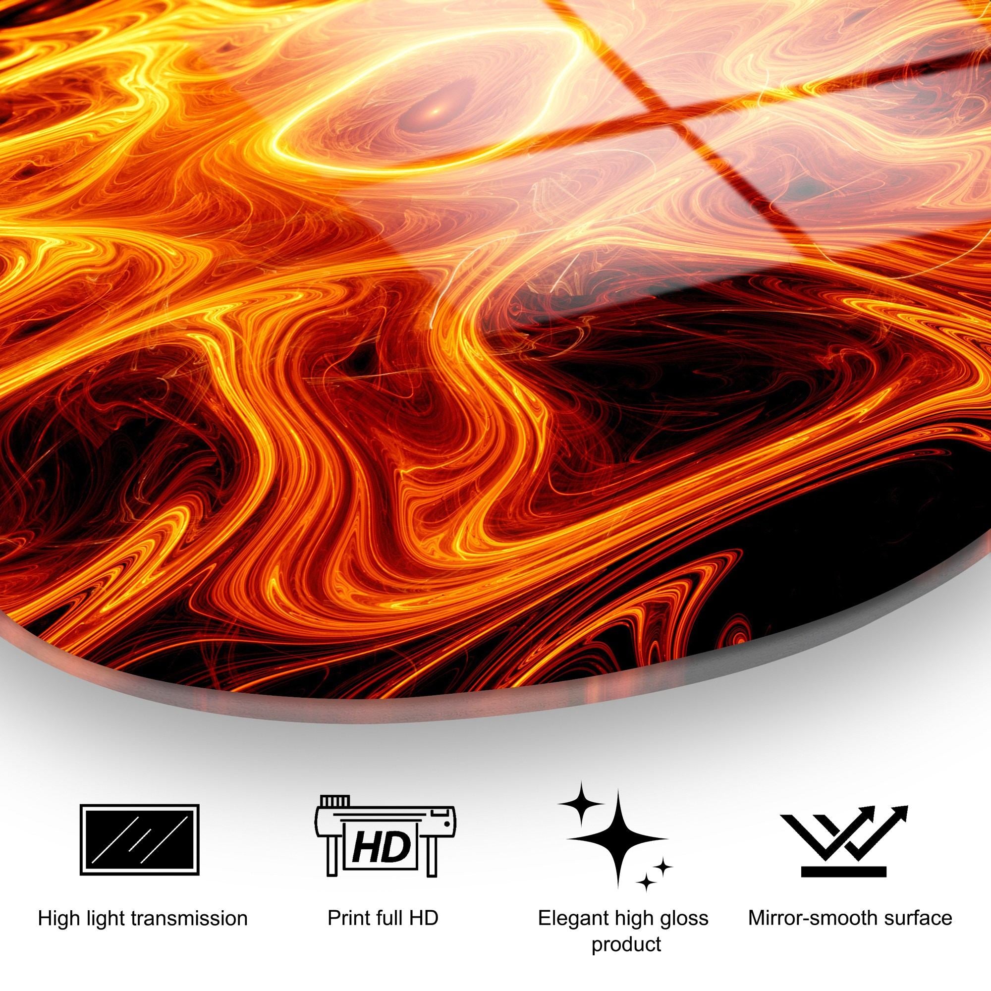 Quadro Decorativo em Vidro Temperado 4 mm Multicolor 50x70 cm – UV-1097