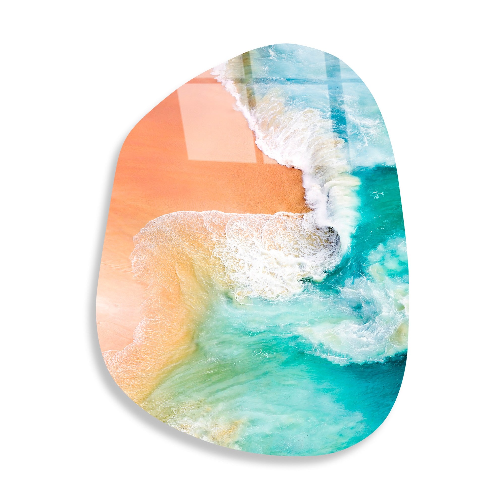 Quadro Decorativo em Vidro Temperado UV-1098, Multicolor, 50 x 70 cm (4 mm)