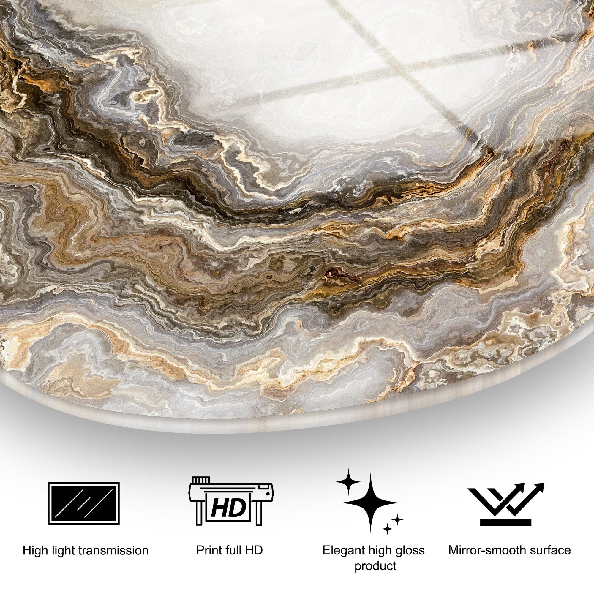 Quadro Decorativo em Vidro Temperado 4 mm 50x70 cm Multicolor | UV-1101