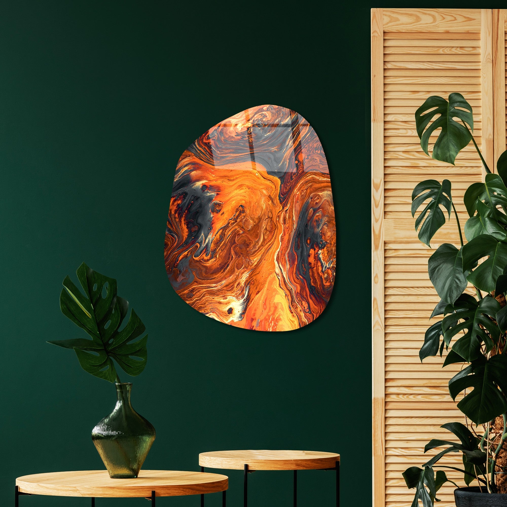 Quadro Decorativo em Vidro Temperado UV-1102, 35 x 50 cm, Multicolor, 4 mm