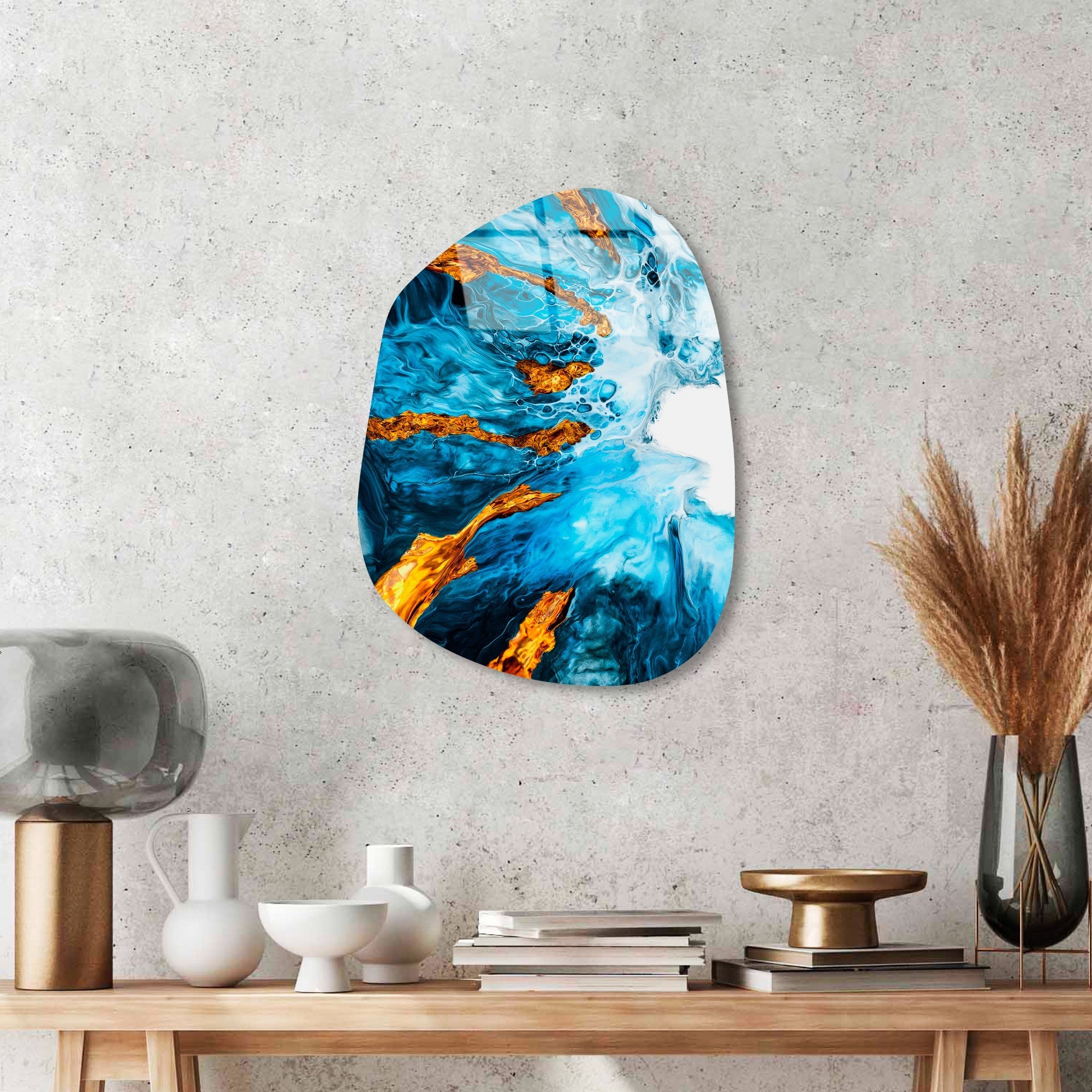 Quadro Decorativo em Vidro Temperado UV-1104, Multicolor, 35 x 50 cm, 4 mm