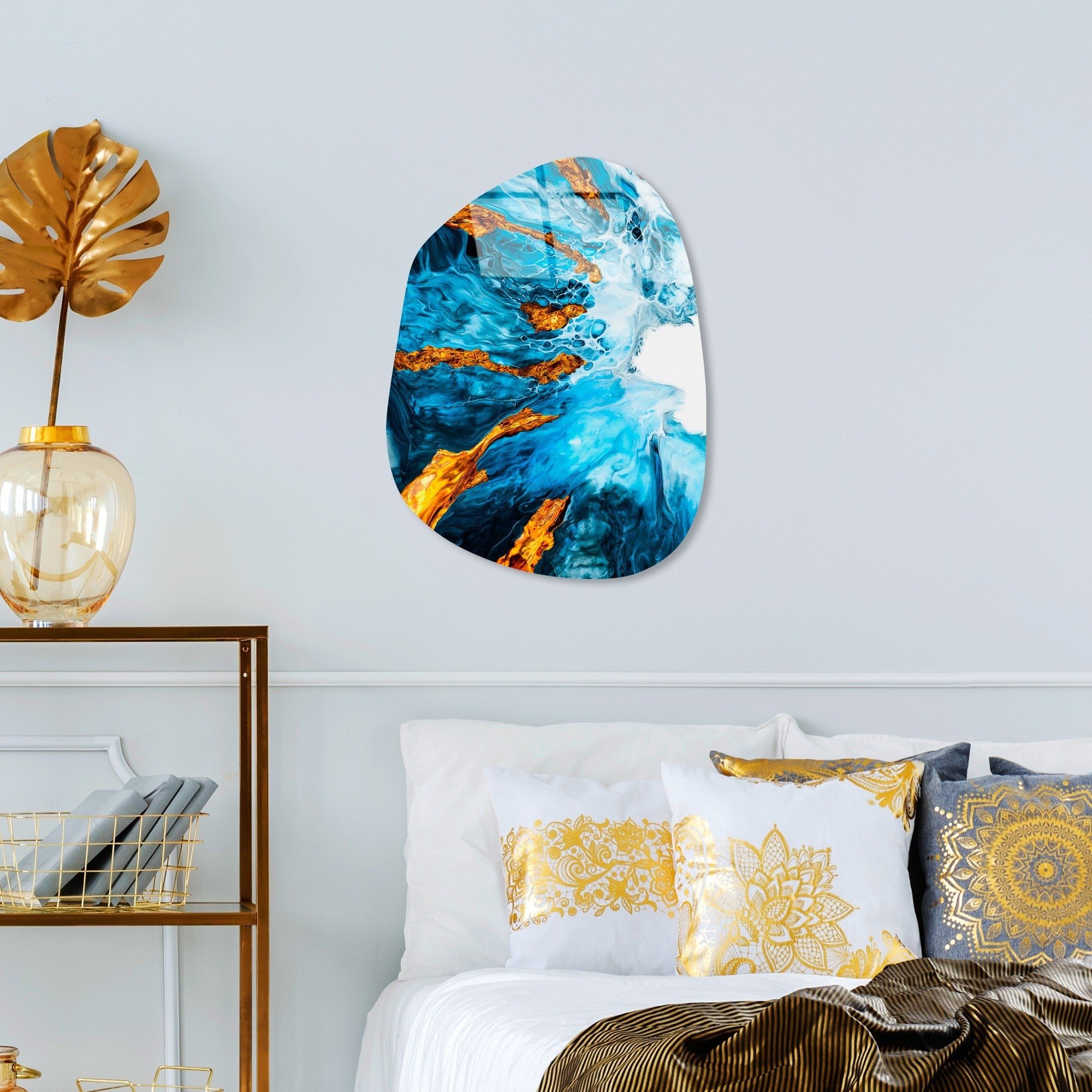 Quadro Decorativo em Vidro Temperado UV-1104, Multicolor, 35 x 50 cm, 4 mm