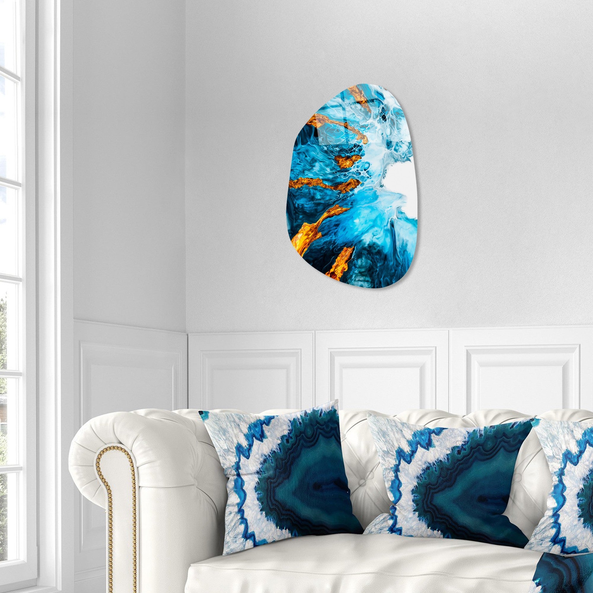 Quadro Decorativo em Vidro Temperado UV-1104, Multicolor, 35 x 50 cm, 4 mm