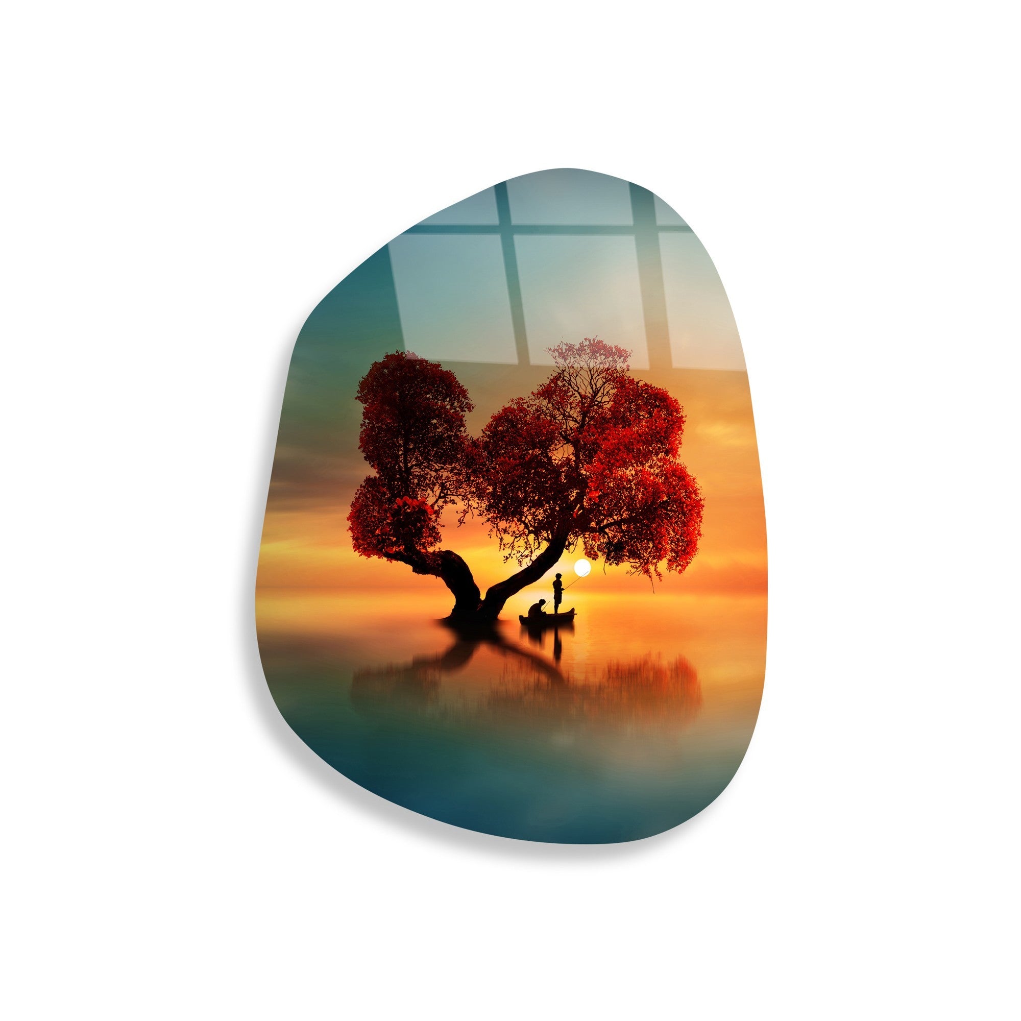 123BZM2602 Quadro Decorativo em Vidro Temperado UV-1106, Multicolor, 35 x 50 cm (4 mm)