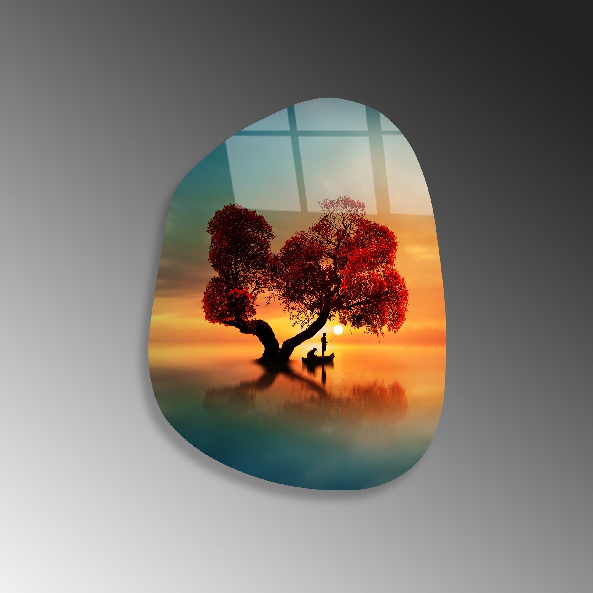 123BZM2602 Quadro Decorativo em Vidro Temperado UV-1106, Multicolor, 35 x 50 cm (4 mm)