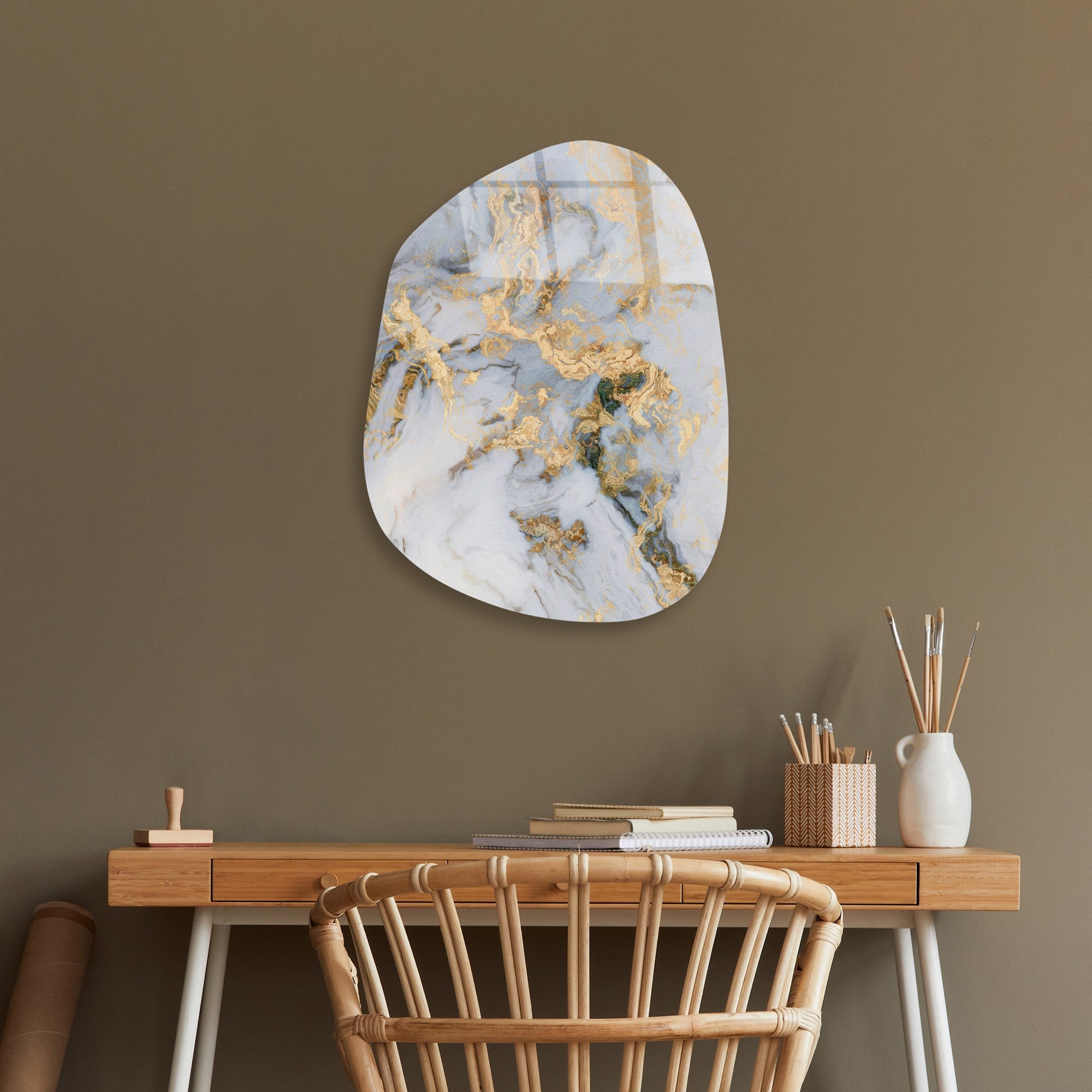 Quadro Decorativo em Vidro Temperado UV-1108, Multicolor, 35 x 50 cm, Vidro 4 mm