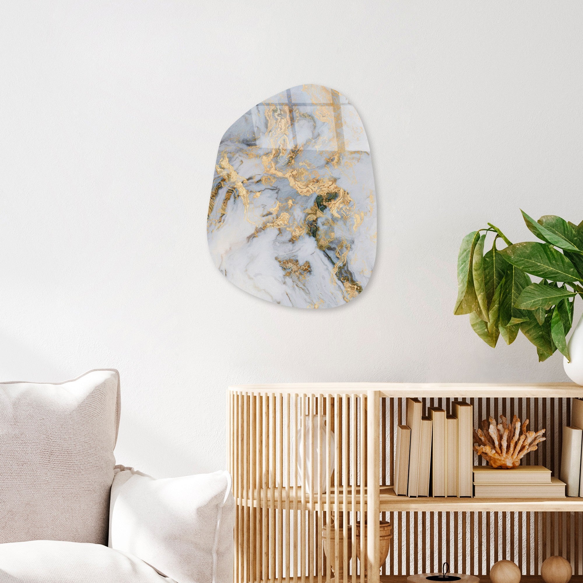 Quadro Decorativo em Vidro Temperado UV-1108, Multicolor, 35 x 50 cm, Vidro 4 mm