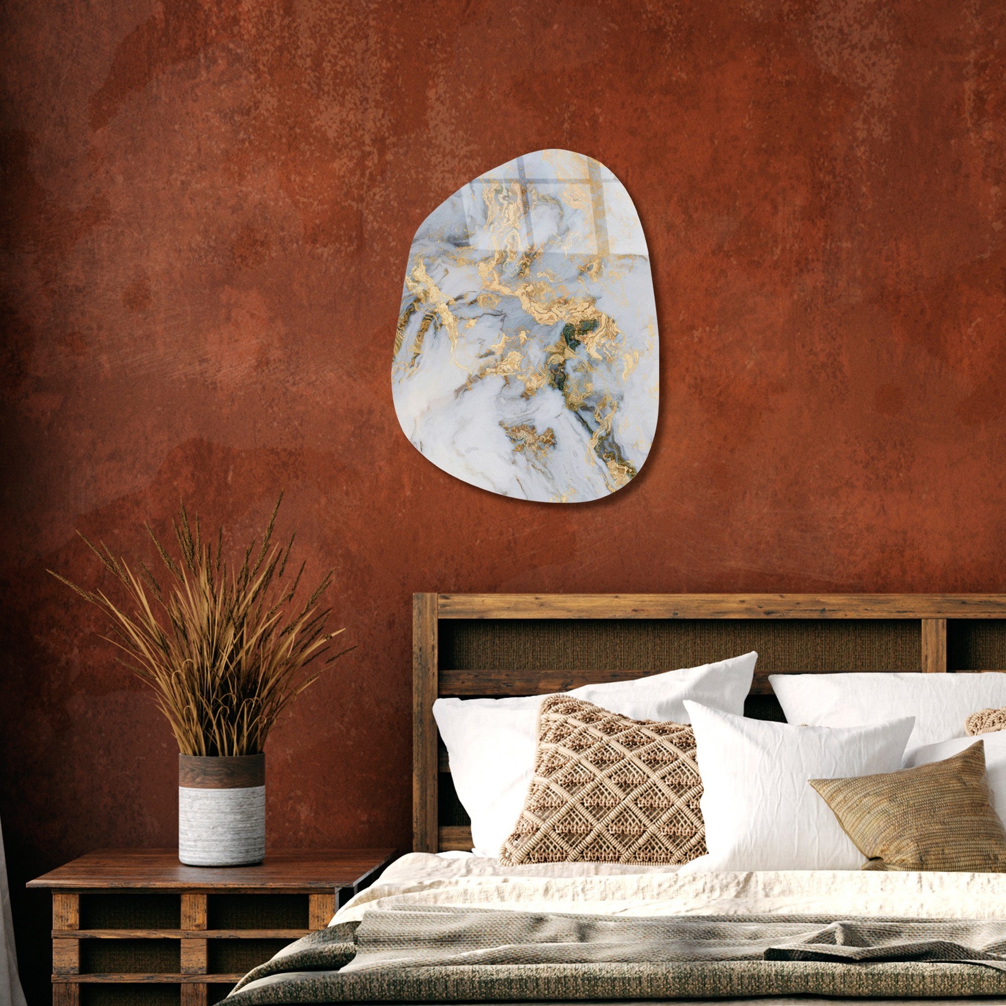 Quadro Decorativo em Vidro Temperado UV-1108, Multicolor, 35 x 50 cm, Vidro 4 mm