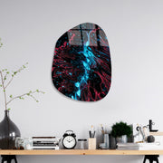 Quadro Decorativo em Vidro Temperado UV-1109, Multicolor, 35 x 50 cm