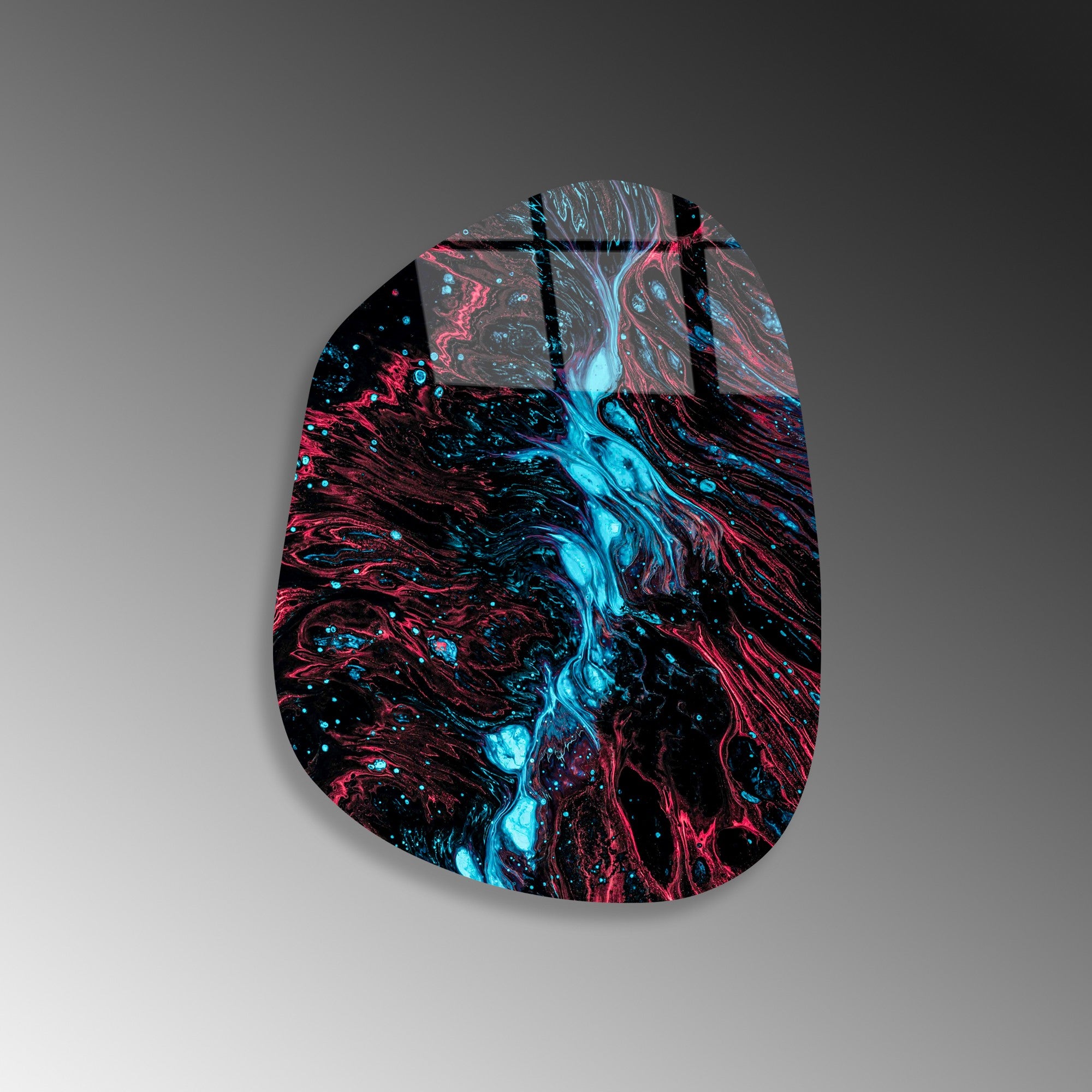 Quadro Decorativo em Vidro Temperado UV-1109, Multicolor, 35 x 50 cm