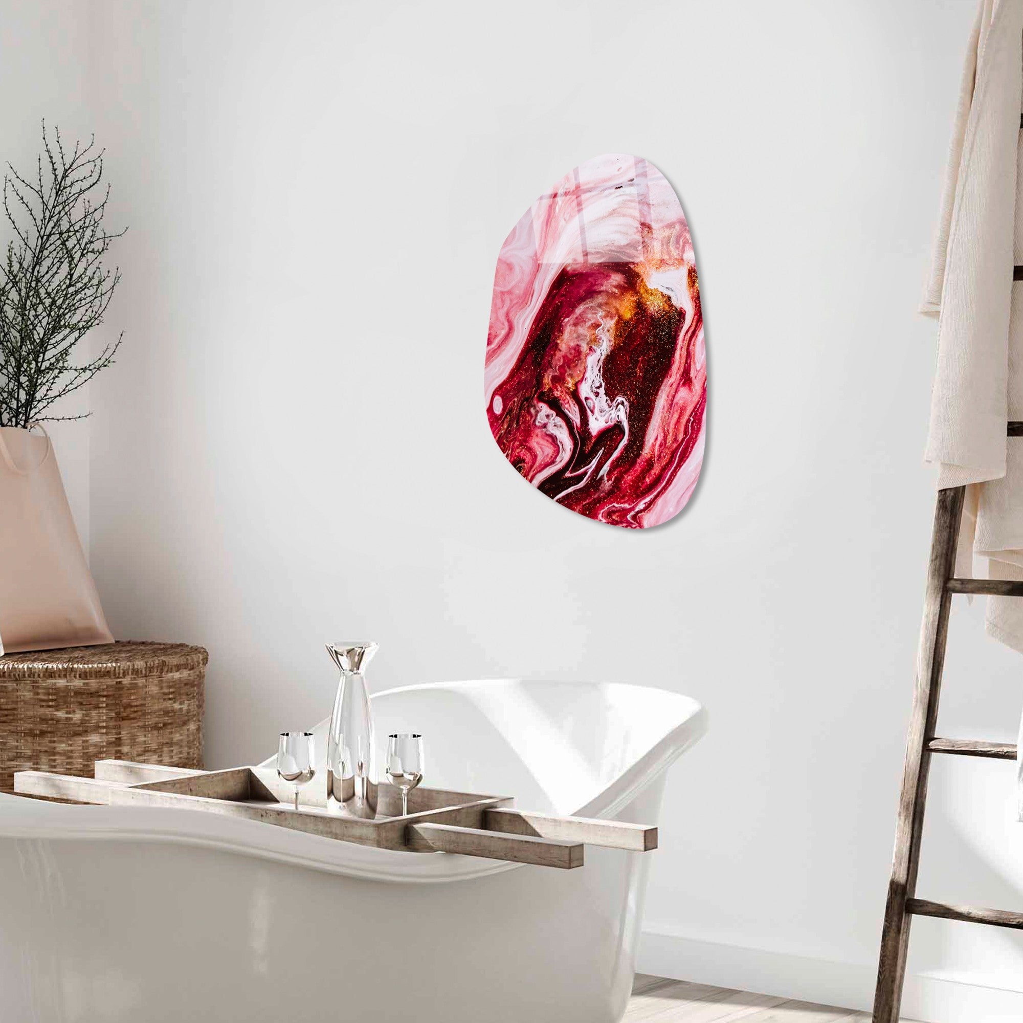 Quadro Decorativo em Vidro Temperado UV-1110, 35 x 50 cm, Multicolor, 4 mm