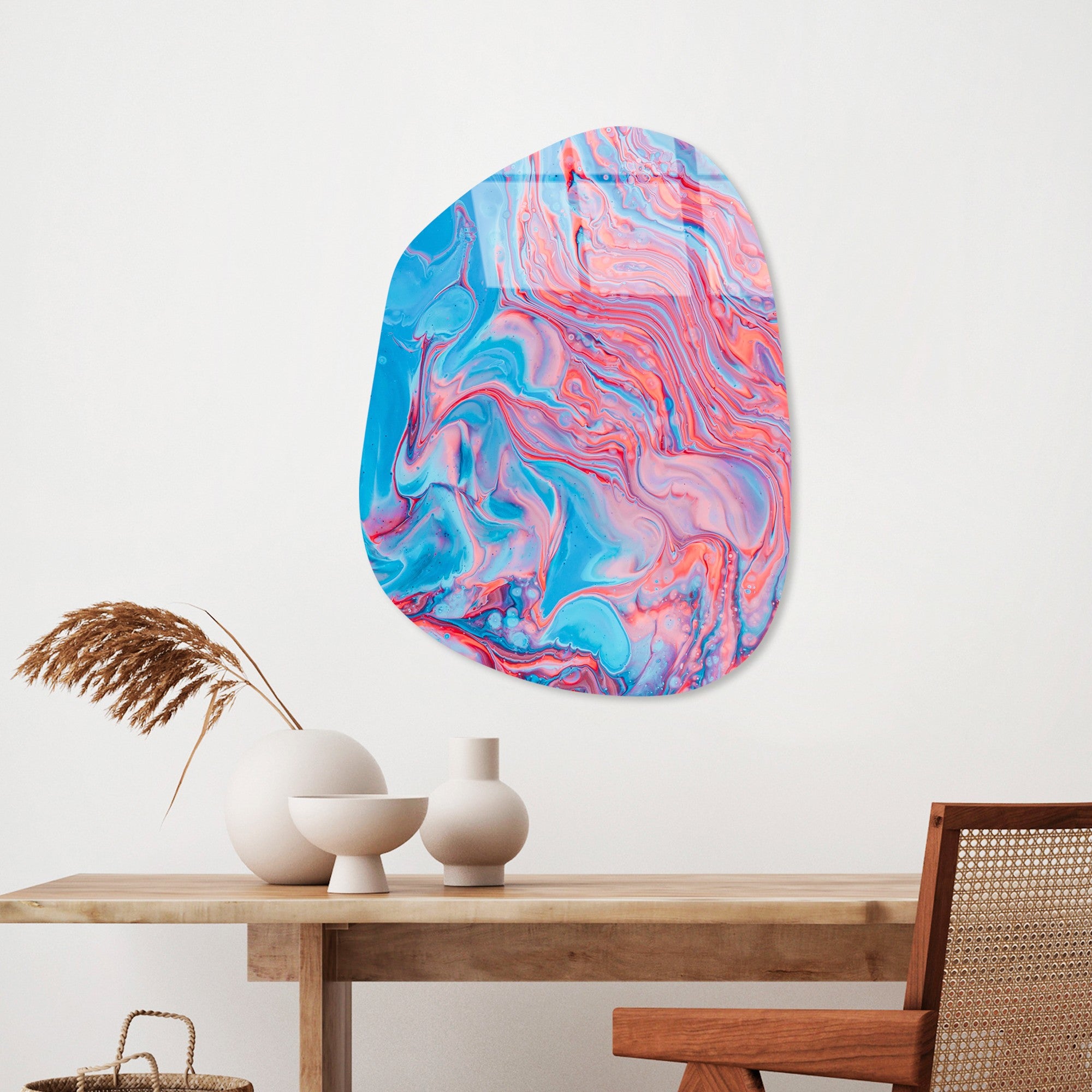 Quadro Decorativo em Vidro Temperado UV-1116, 35 x 50 cm, Multicolor, 4 mm