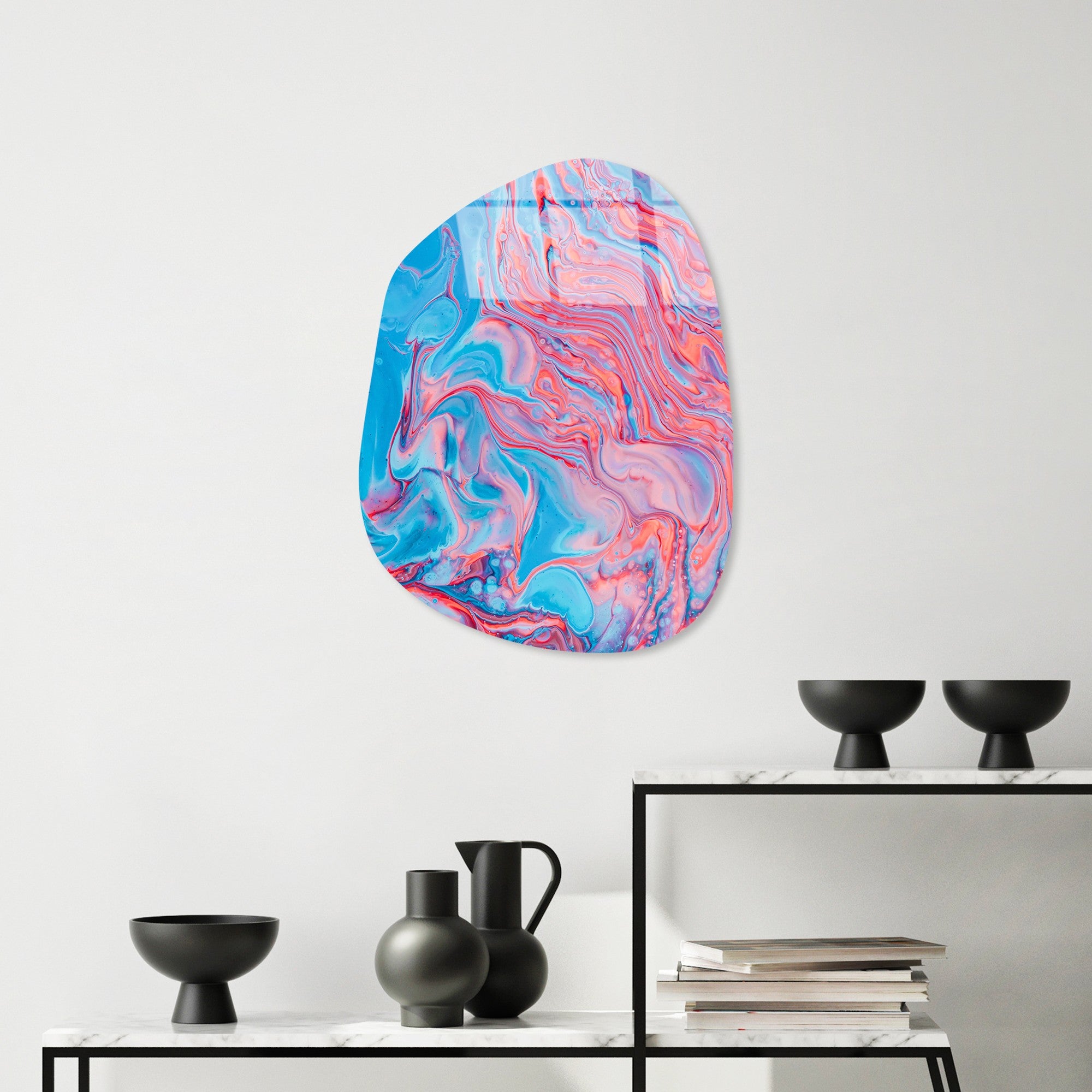 Quadro Decorativo em Vidro Temperado UV-1116, 35 x 50 cm, Multicolor, 4 mm