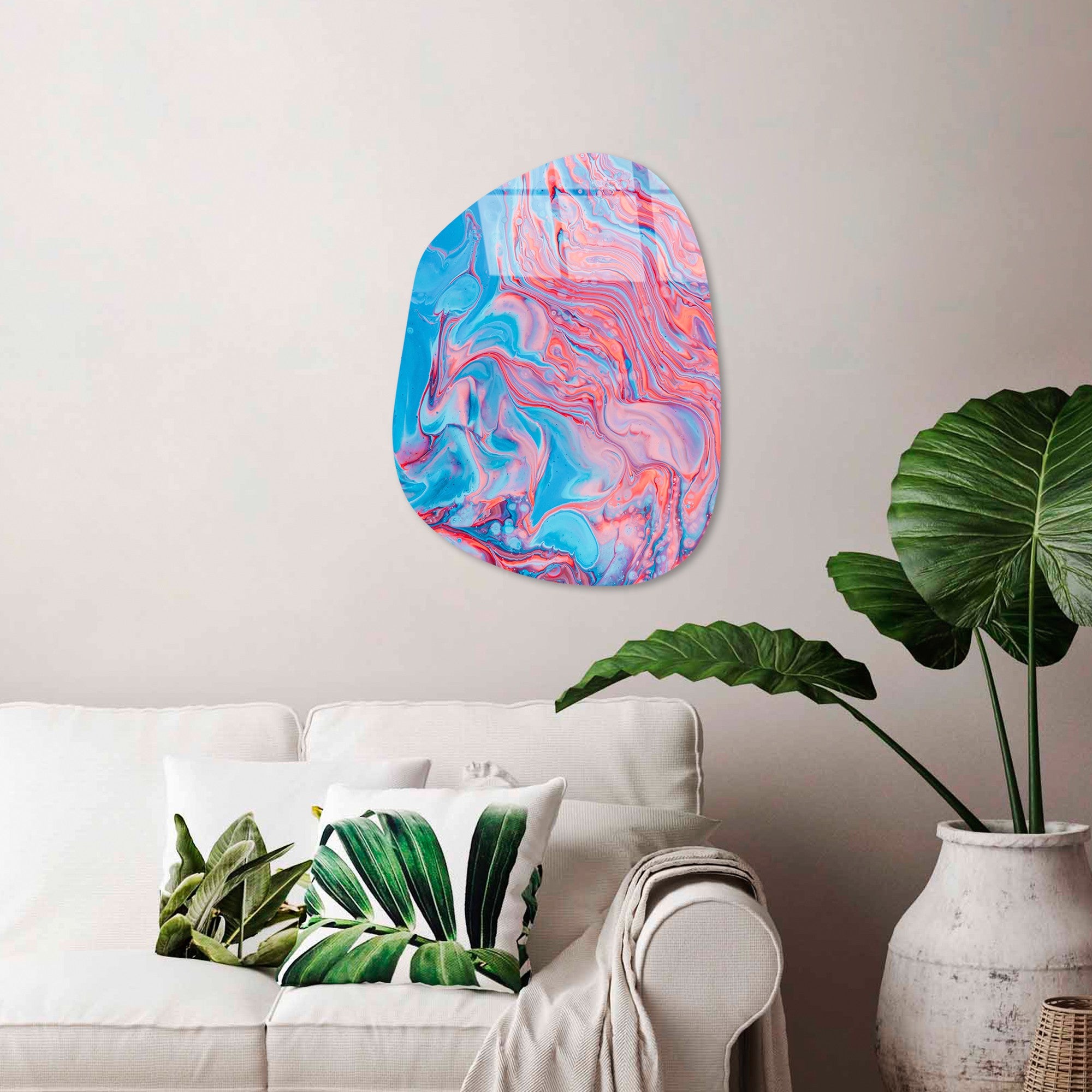 Quadro Decorativo em Vidro Temperado UV-1116, 35 x 50 cm, Multicolor, 4 mm