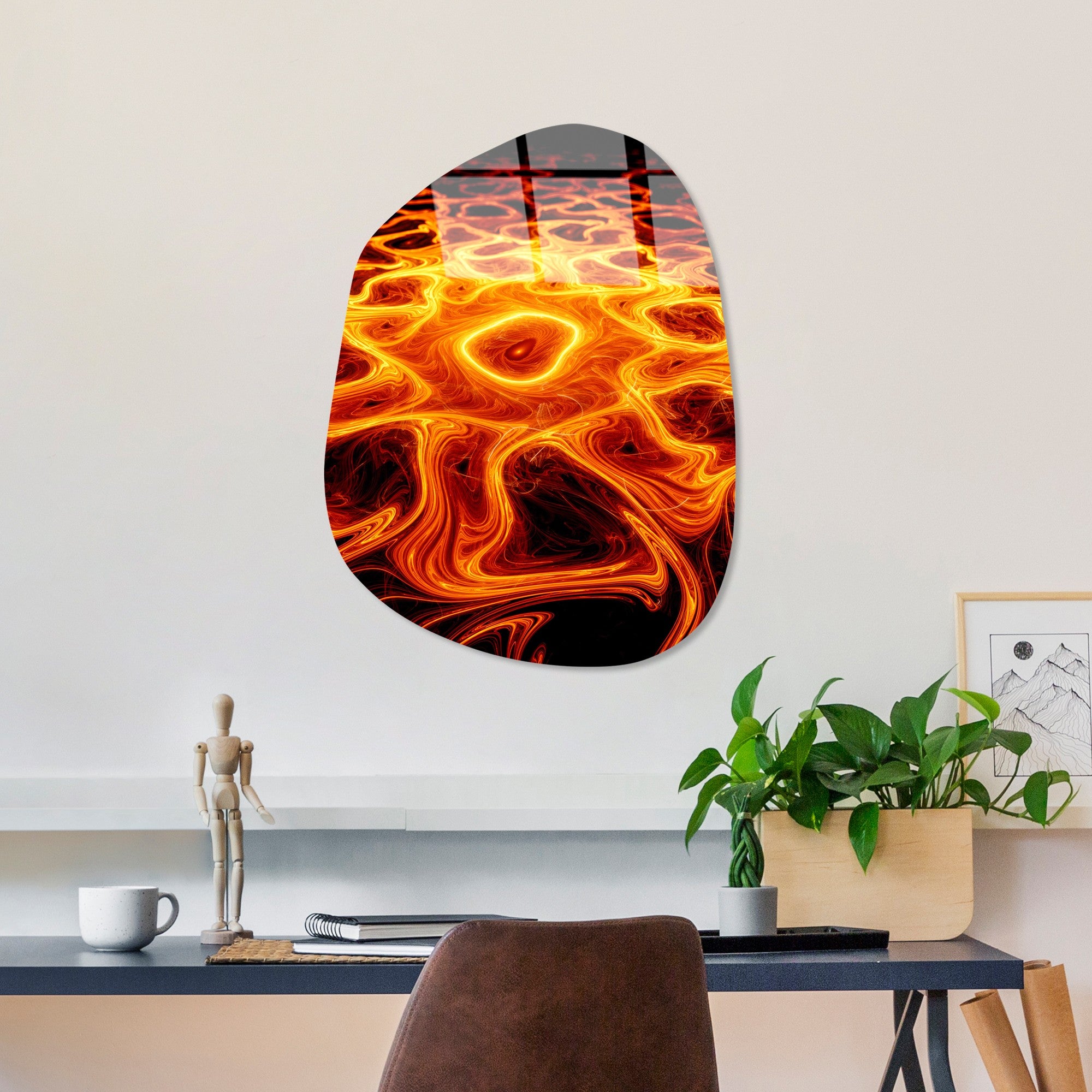 Quadro Decorativo em Vidro Temperado 4 mm (100%) 35x50 cm – Multicolor – UV-1117