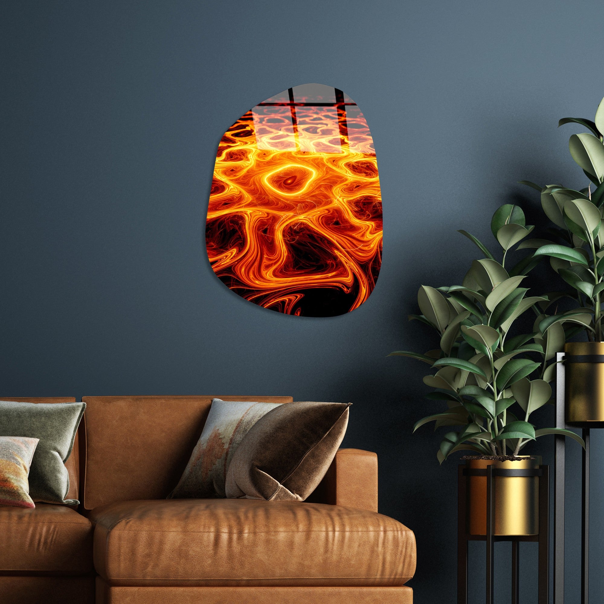 Quadro Decorativo em Vidro Temperado 4 mm (100%) 35x50 cm – Multicolor – UV-1117